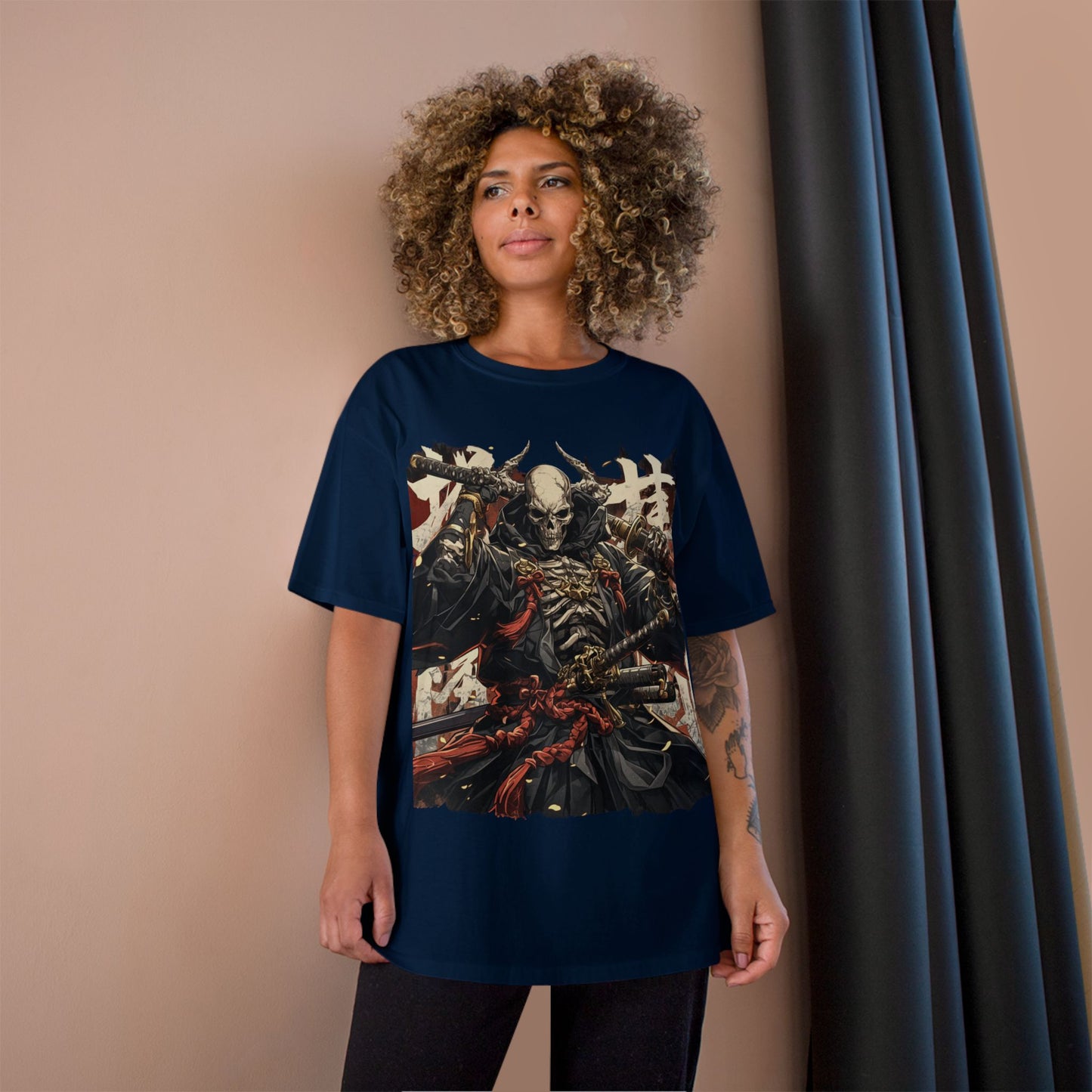Samurai Skeleton Warrior T-Shirt – Dark Japanese Myth Art Tee