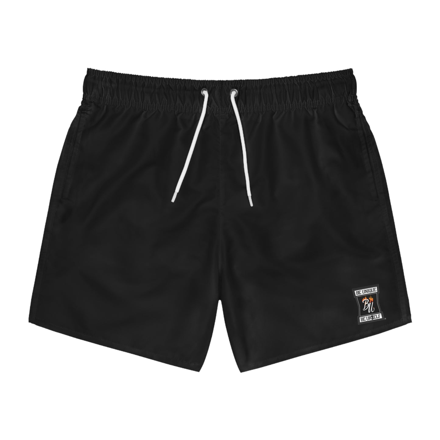 Men's Classic Black Swim Trunks - Perfect for Beach Days and Pool Parties