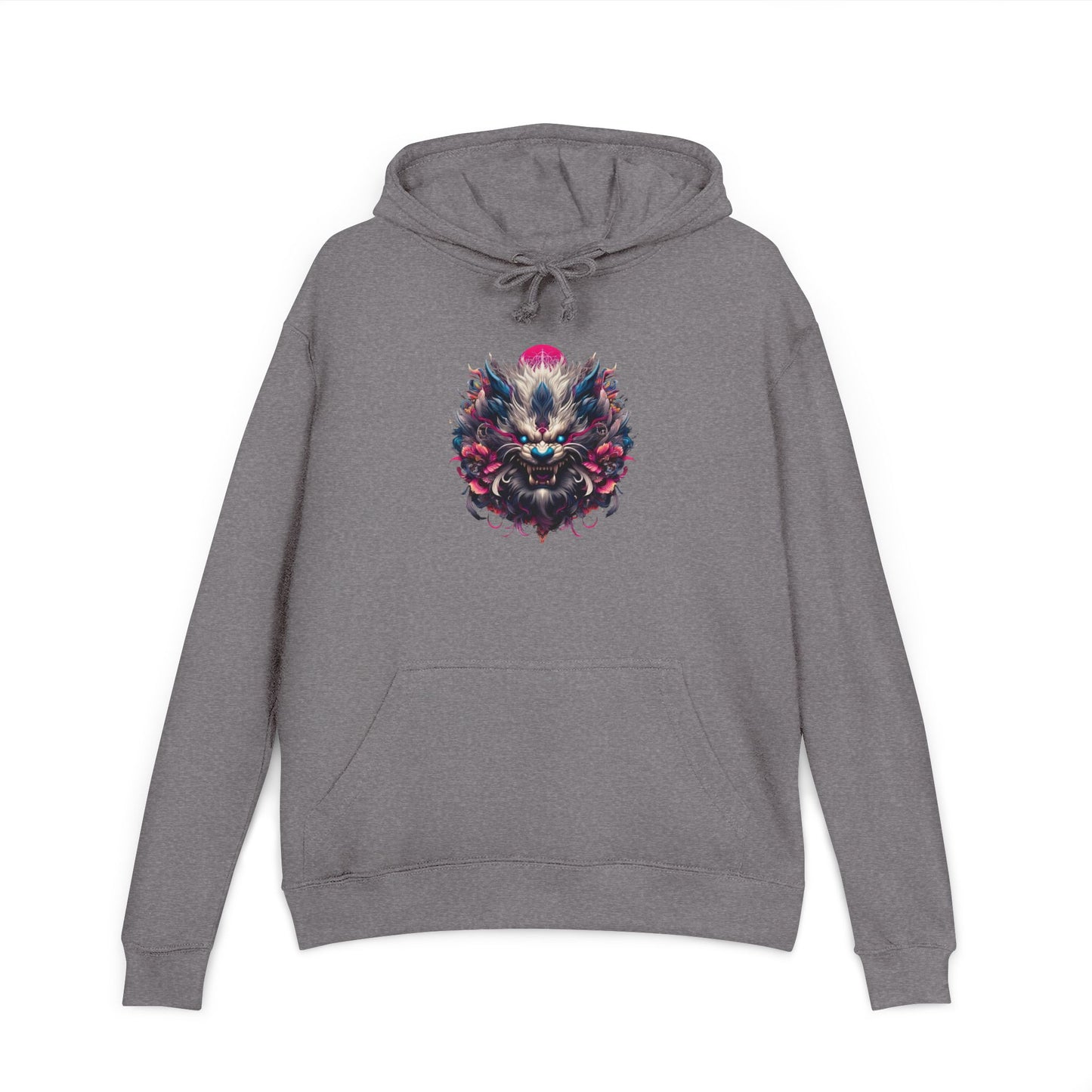 Hoodie — Be Unique Be Urself Blue Flame Graphic Hooded Sweatshirt