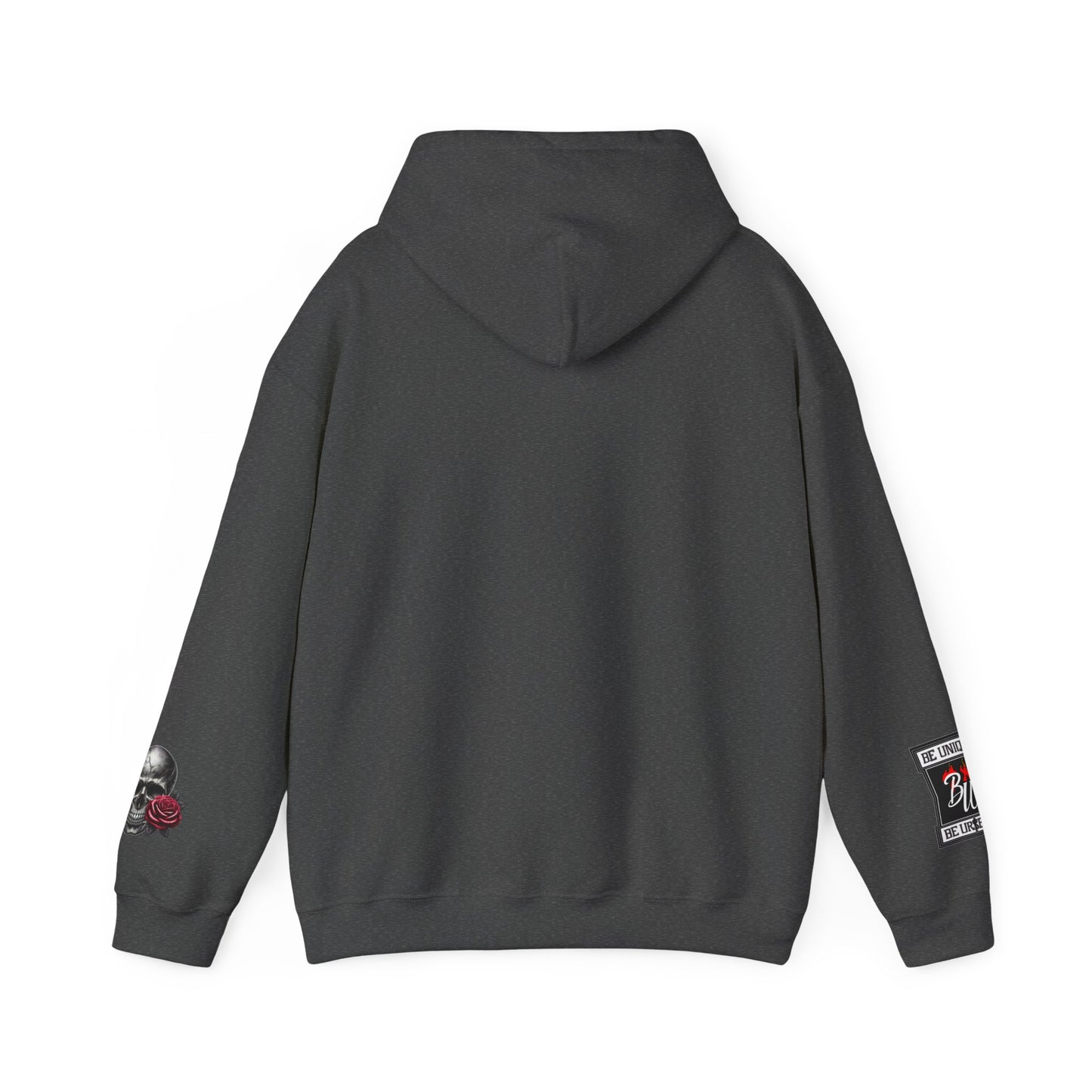Skull & Rose Hoodie — Vintage Tattoo Sleeve Graphic Hooded Sweatshirt