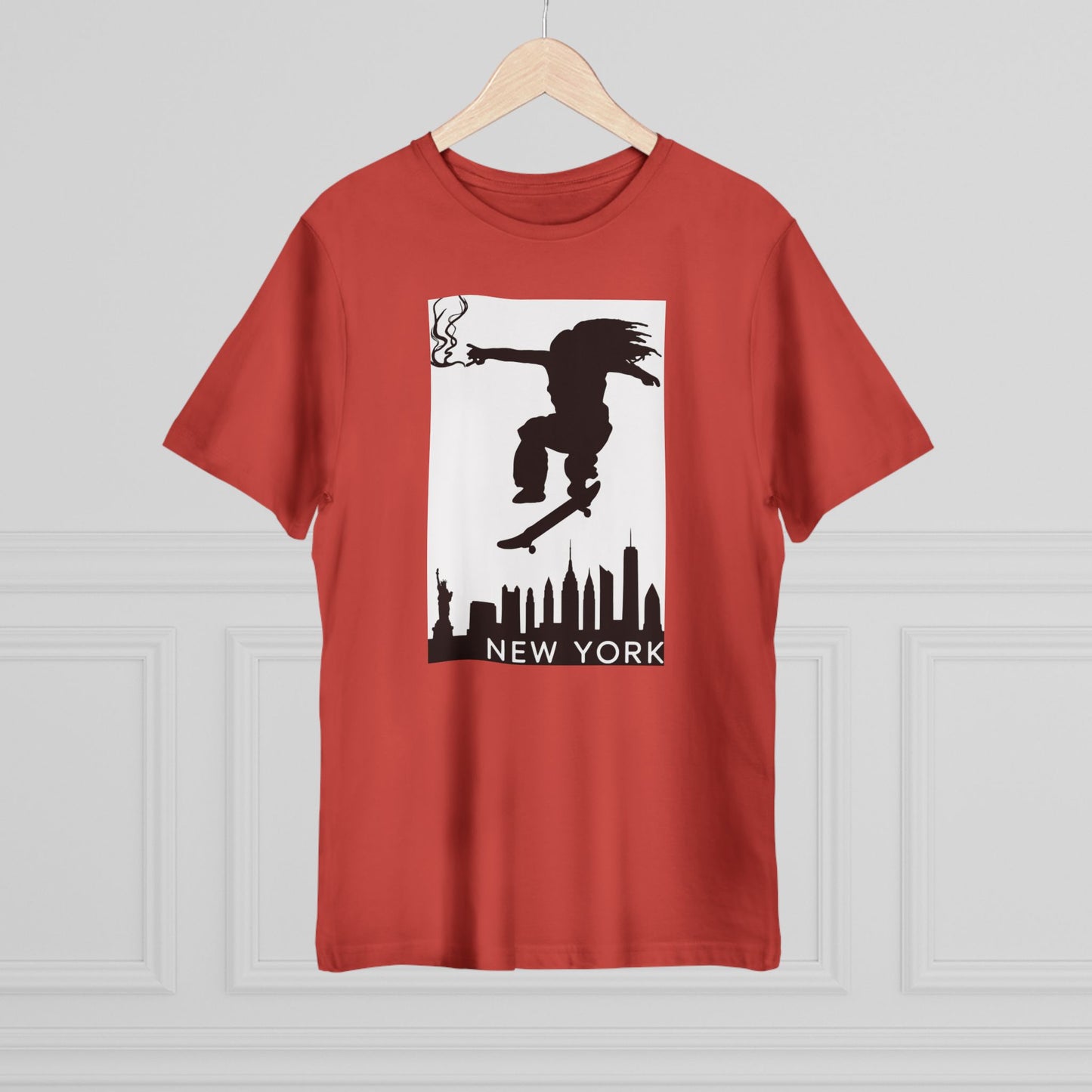 New York City Skater T-shirt, Urban Style Tee, Streetwear Shirt, Skateboarder Apparel, NYC Vibes Fashion