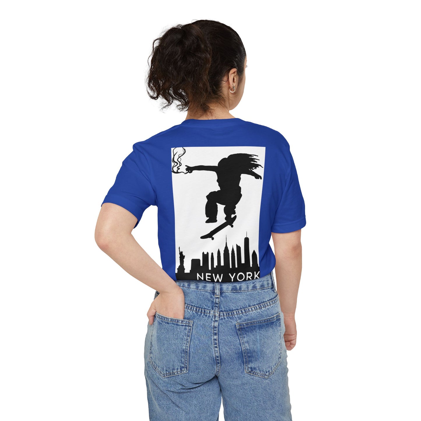 New York Skate Pocket T-Shirt, Unisex Casual Tee, Streetwear Gift, Summer Essential, Urban Style Clothing