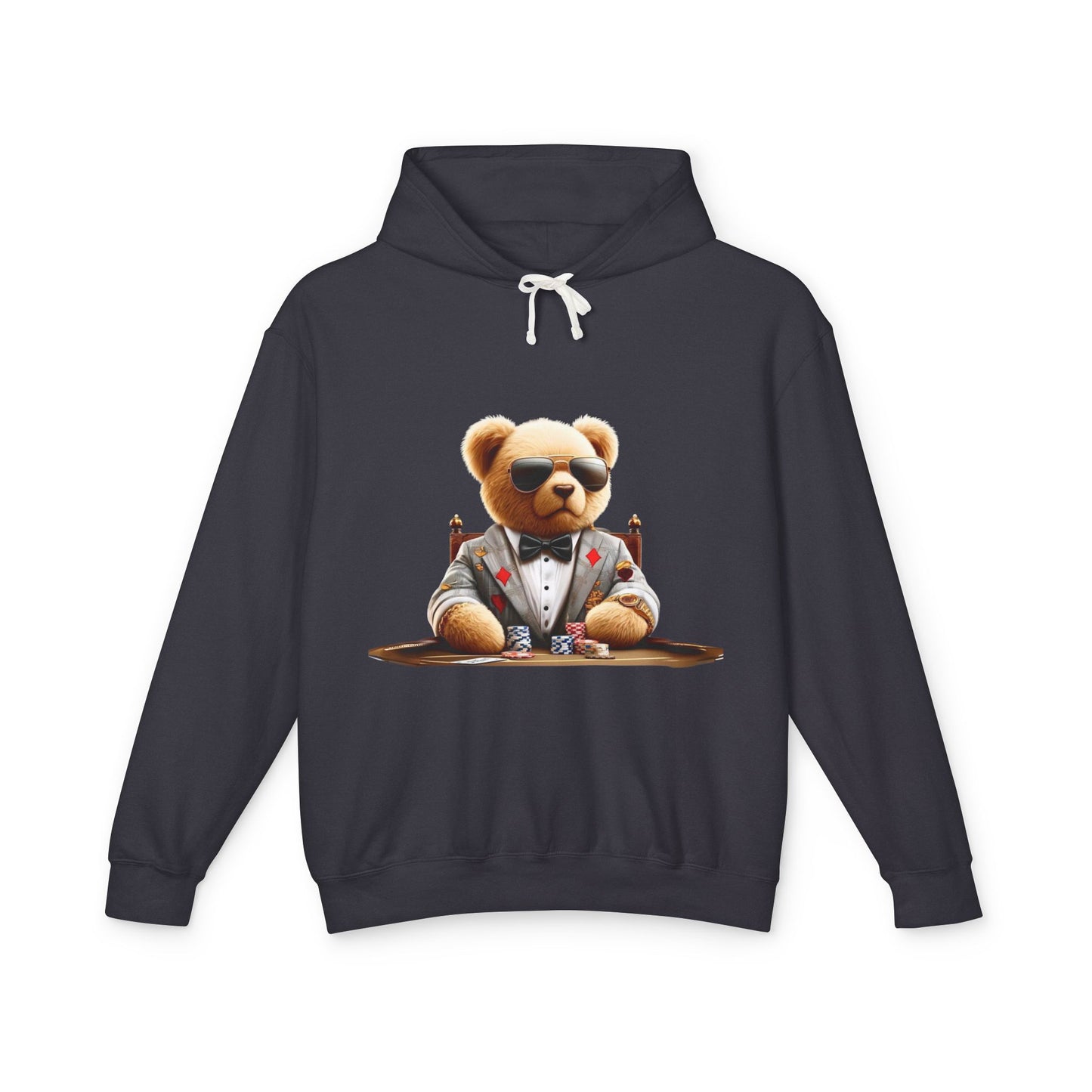 Cool Bear Poker Unisex Lightweight Hoodie