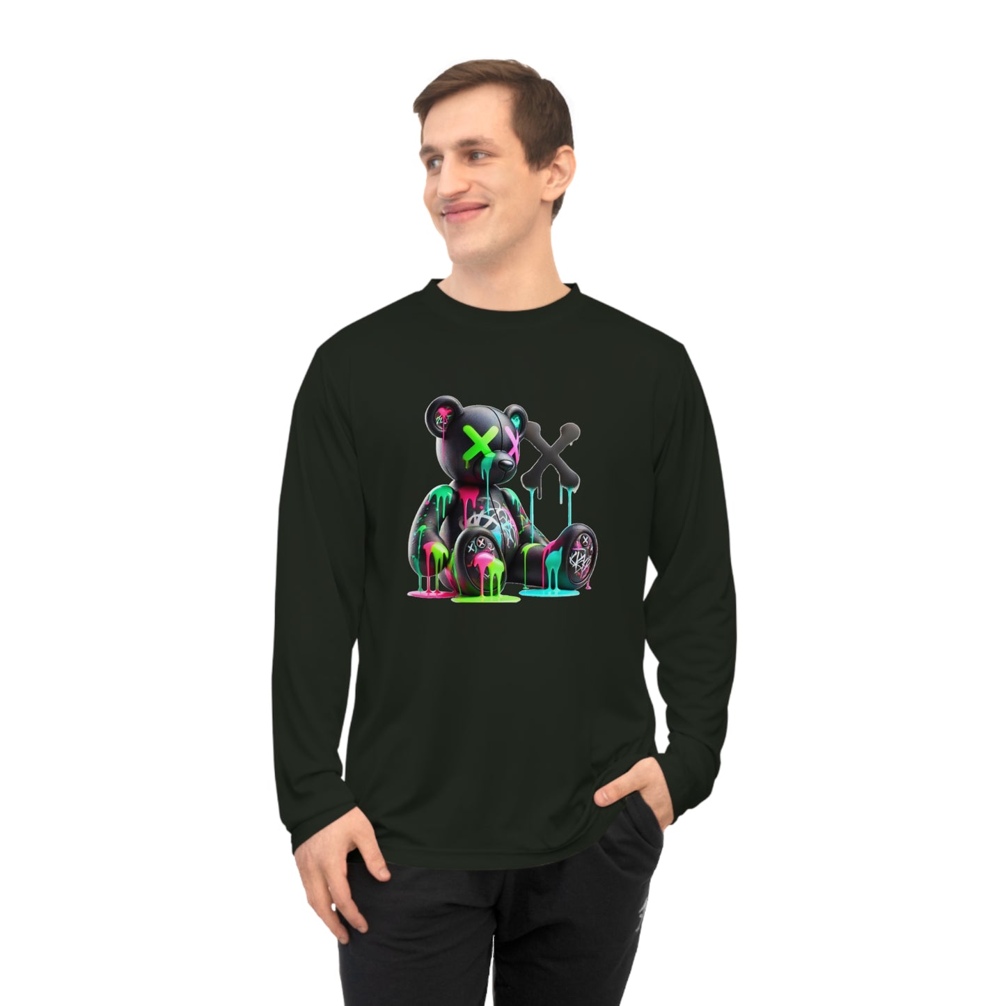 Neon Bear Long Sleeve Performance Shirt, Graphic Tee for Casual Wear, Gift for Art Lovers, Perfect for Festivals, Cosplay, and [...]