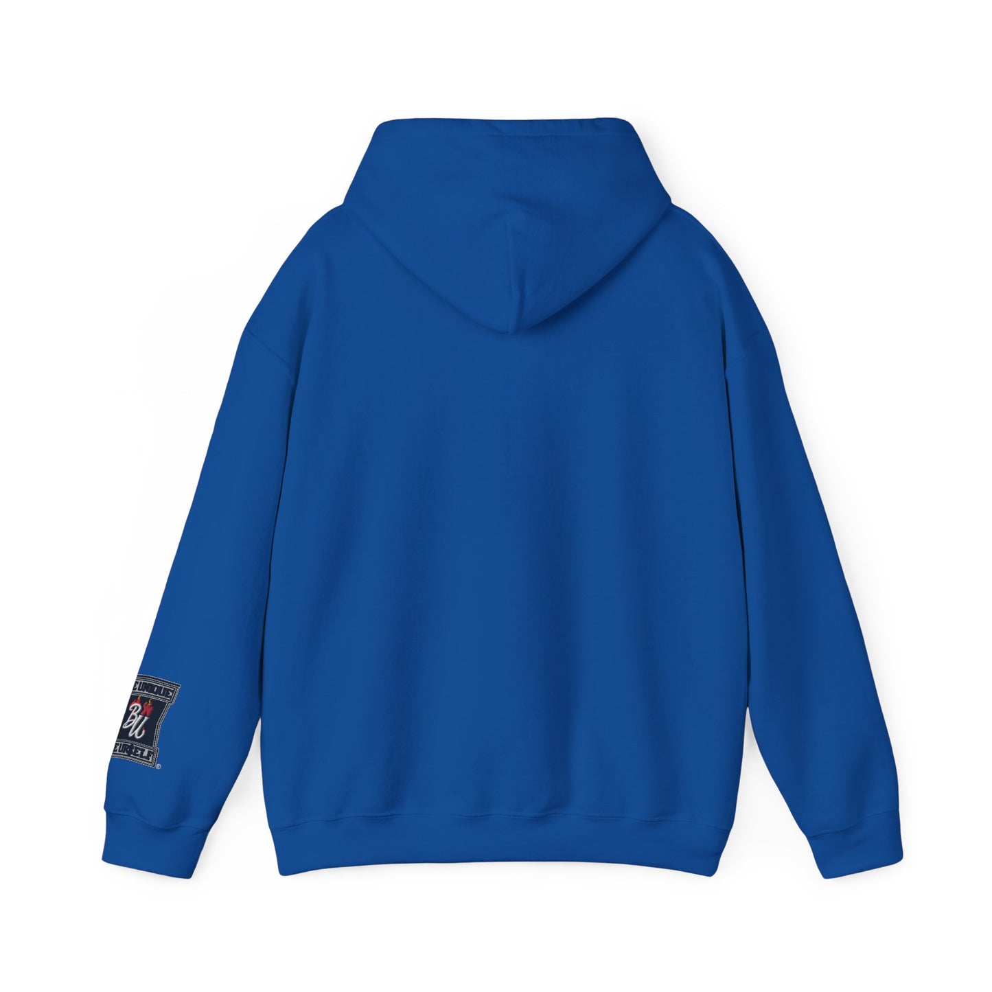 Teddy Bear Graphic Hoodie — Cozy Streetwear Pullover with Patch Detail