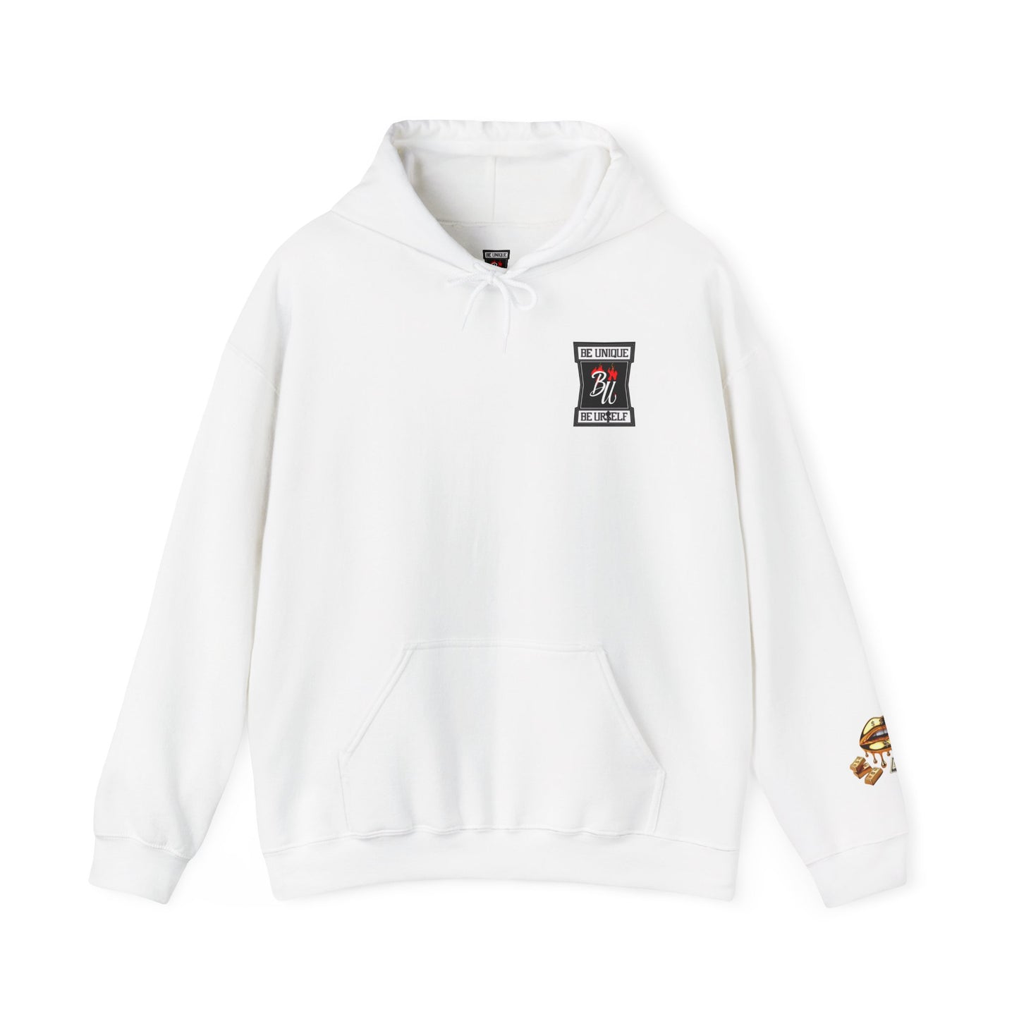 Hoodie — Golden Drip Lips & Money Graphic Pullover