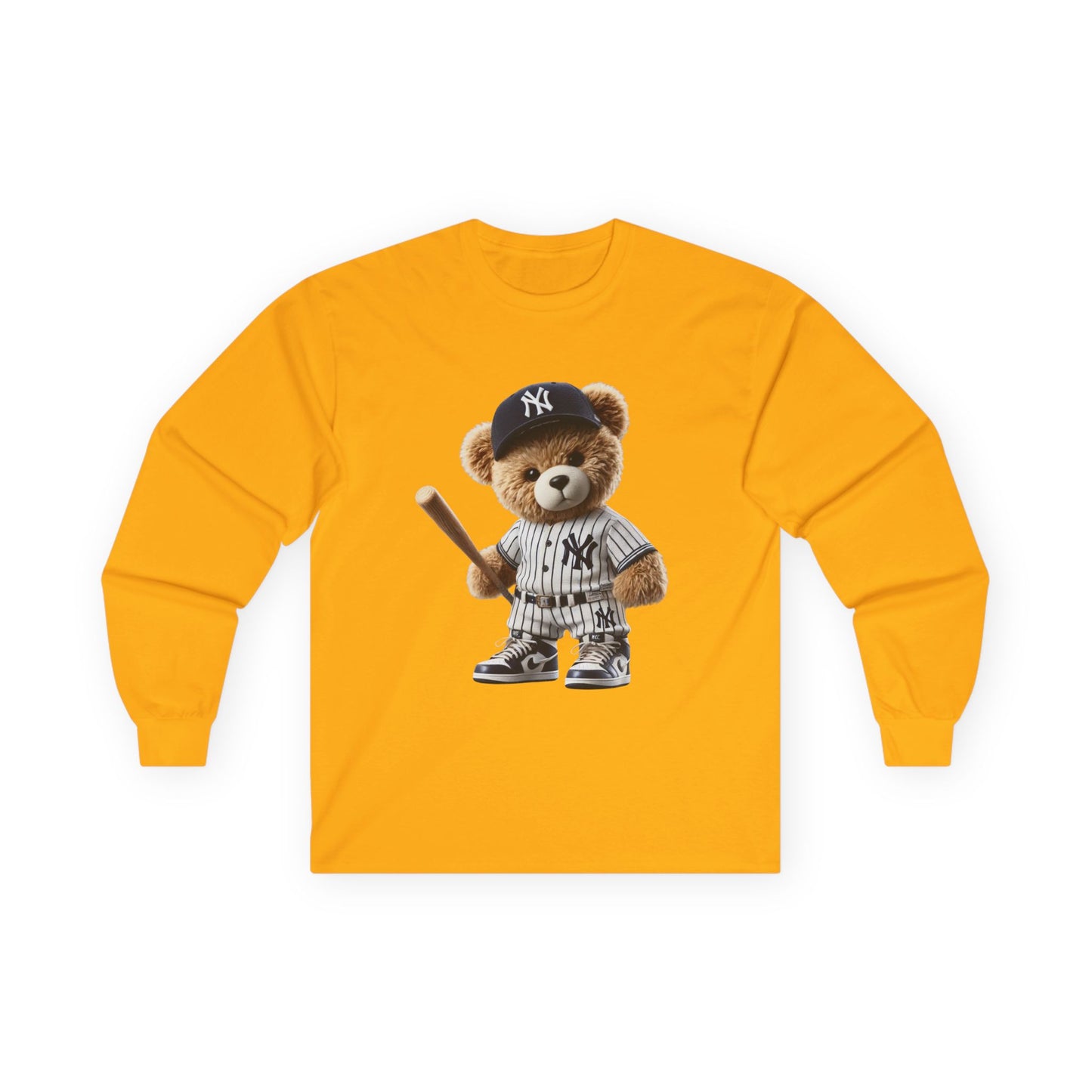 Baseball Bear Long Sleeve Tee - Cute Baseball Shirt, Perfect for Sports Fans, Gift for Kids and Adults, Spring and Summer Style, [...]