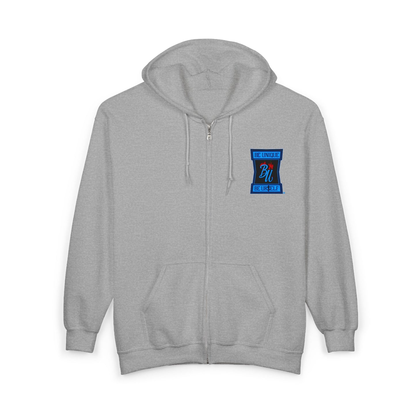 Skull Hooded Zip-Up Sweatshirt — Red Hood Grim Reaper Jacket