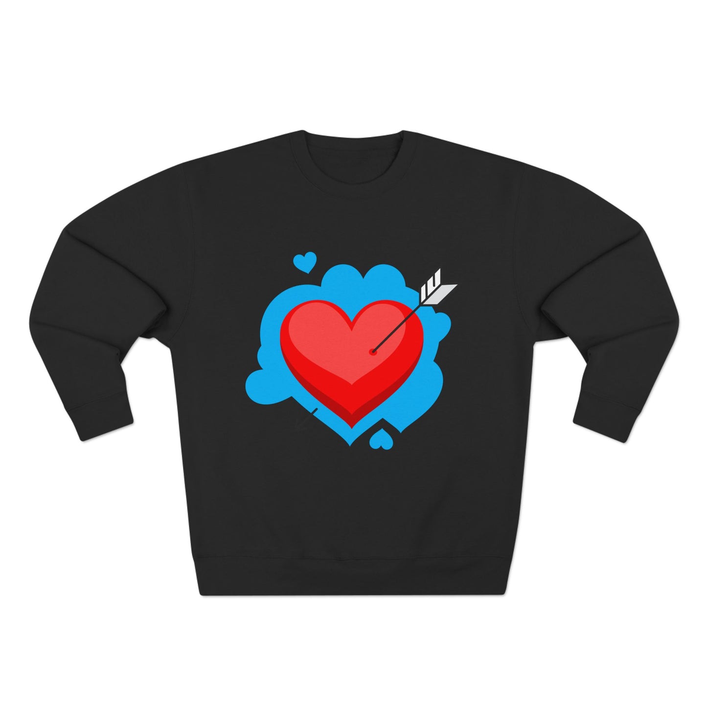 Heart & Self Expression Crewneck Sweatshirt - Cozy Unisex Top for Valentine's Day, Unique Gift, Casual Wear, Be Unique, Comfortable Fashion
