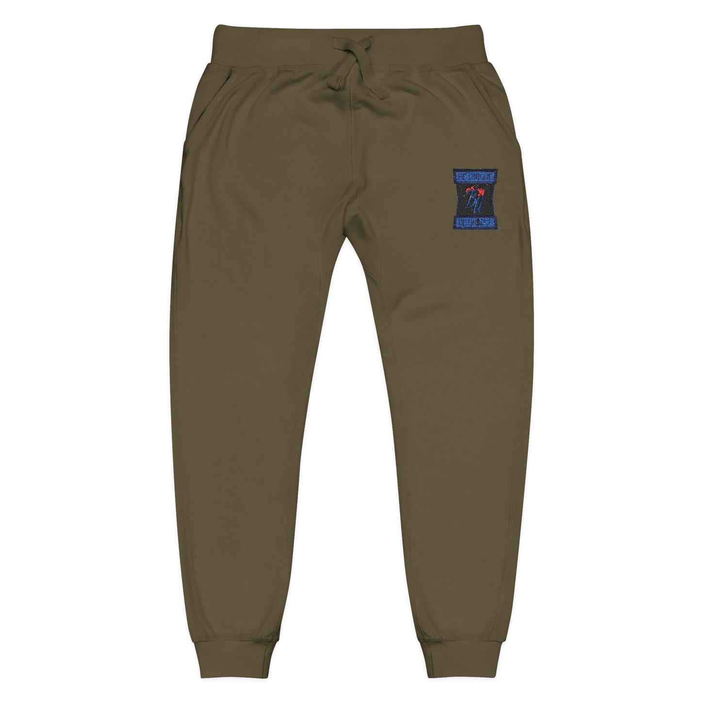 Embroidered Cosmic Cat Sweatpants — Cozy Pink Fleece Joggers