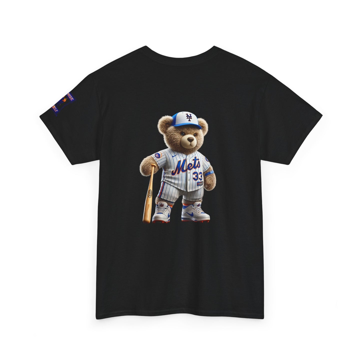 T-Shirt — Teddy Bear Baseball Tee (Mets Inspired)