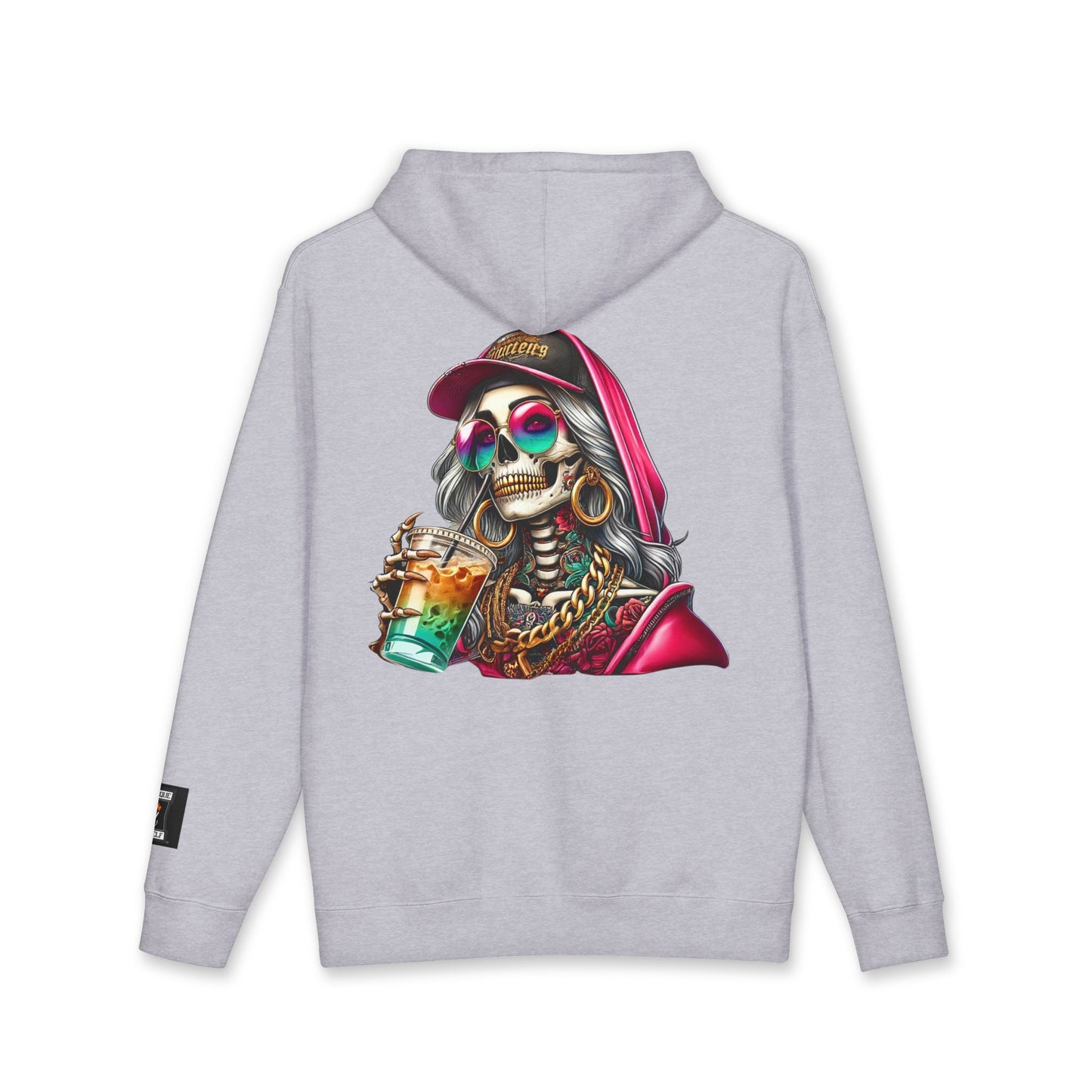 Chic Skull Hoodie - Unisex Heavyweight Sweatshirt, Graphic Hoodie, Trendy Apparel, Unique Gift, Halloween, Everyday Wear