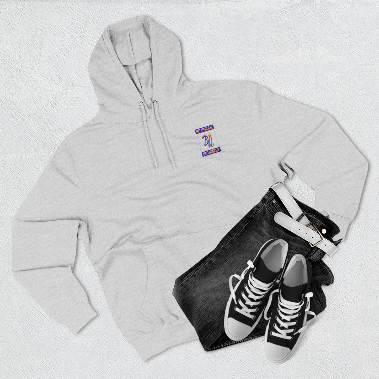 Smiley Face Fleece Hoodie, Cozy Casual Sweatshirt, Unisex Hoodie, Graphic Hoodie, Relaxed Winter Wear