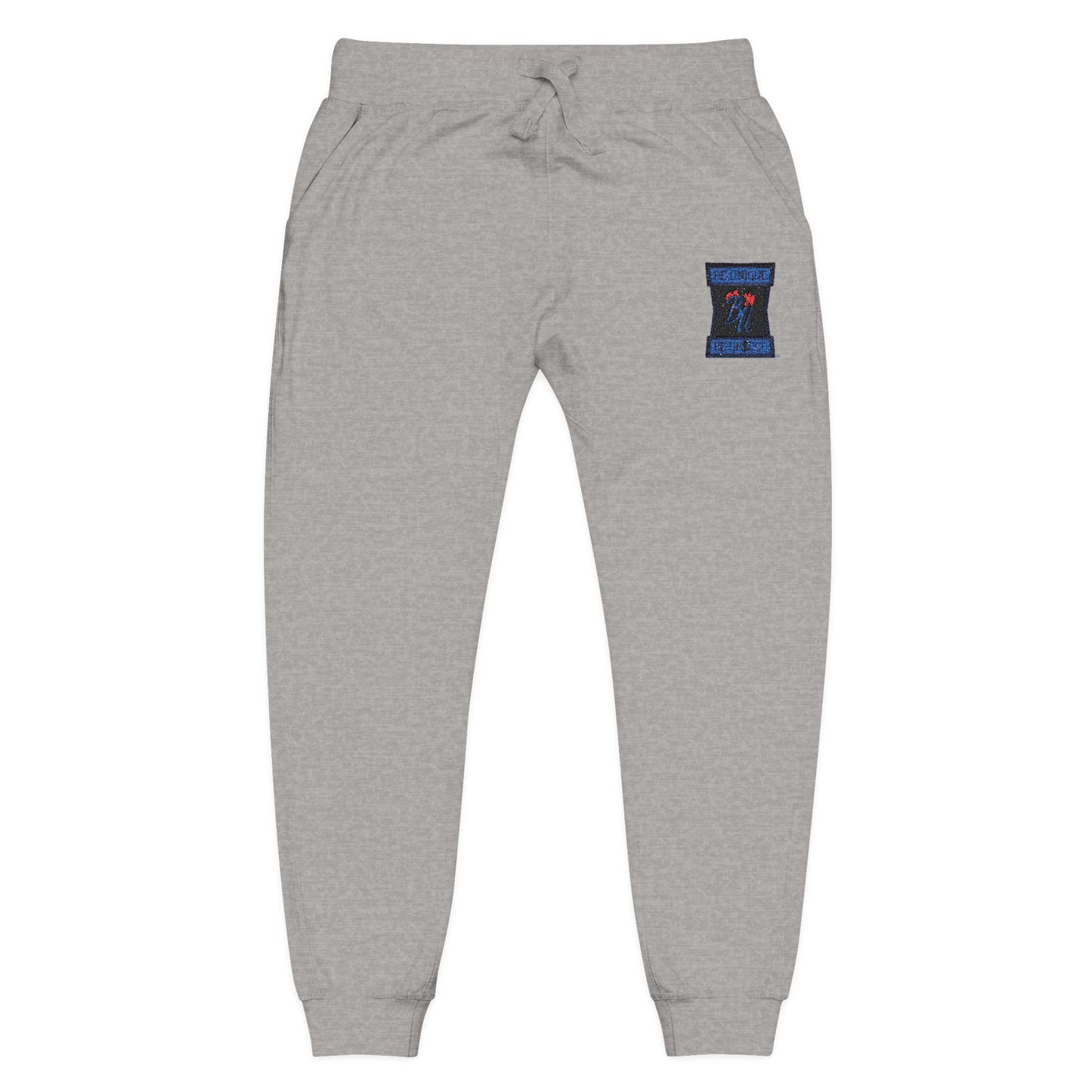 Embroidered Cosmic Cat Sweatpants — Cozy Pink Fleece Joggers