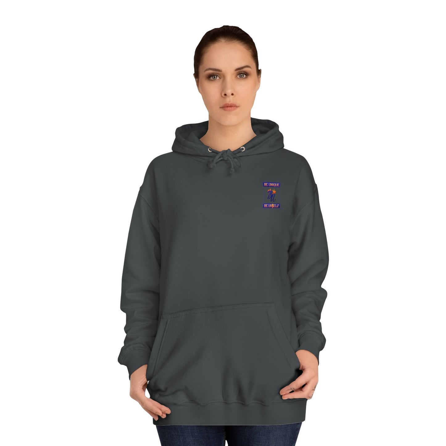 Grumpy Cartoon College Hoodie, Unisex Apparel for Students, Cozy Gift for School, Funny Pullover Sweatshirt, Hooded Sweatshirt