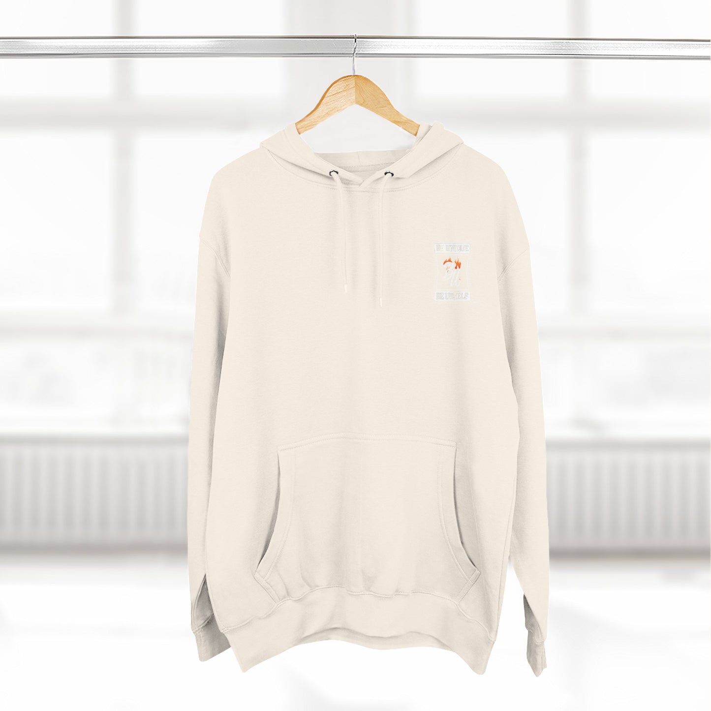 Three-Panel Fleece Hoodie