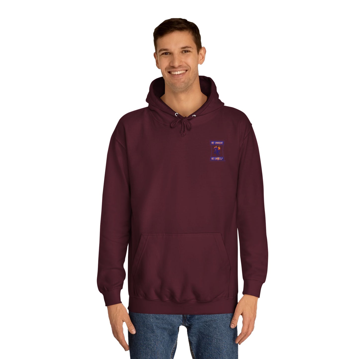 Grumpy Cartoon College Hoodie, Unisex Apparel for Students, Cozy Gift for School, Funny Pullover Sweatshirt, Hooded Sweatshirt