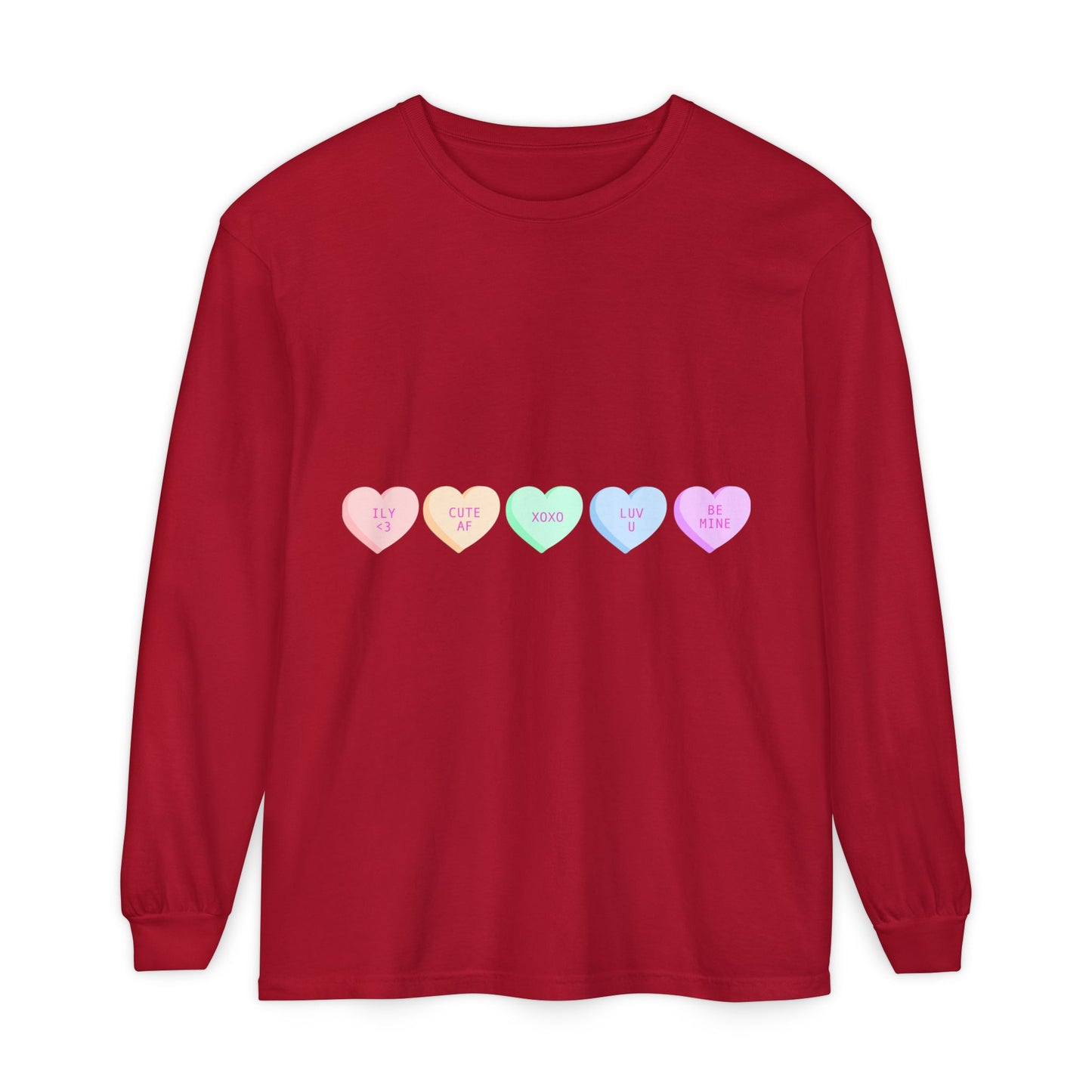 Trendy Long Sleeve Tee with Heart Design and Motivational Back Print, Unisex Gift, Casual Wear, Outfit for All Seasons, Perfect for [...]
