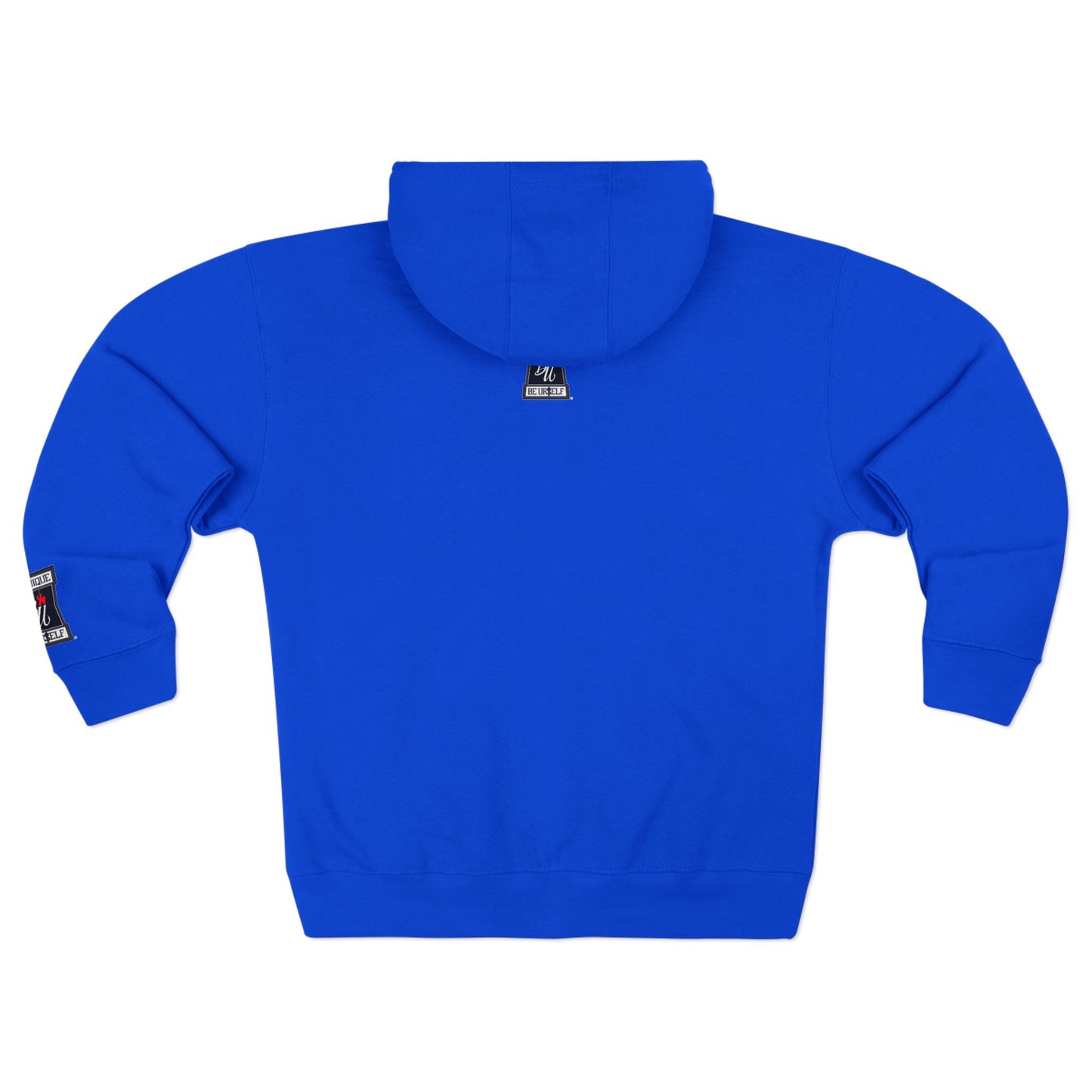 Retro Soda Logo Zip Hoodie — 'Hi' Patch Streetwear Zip-Up