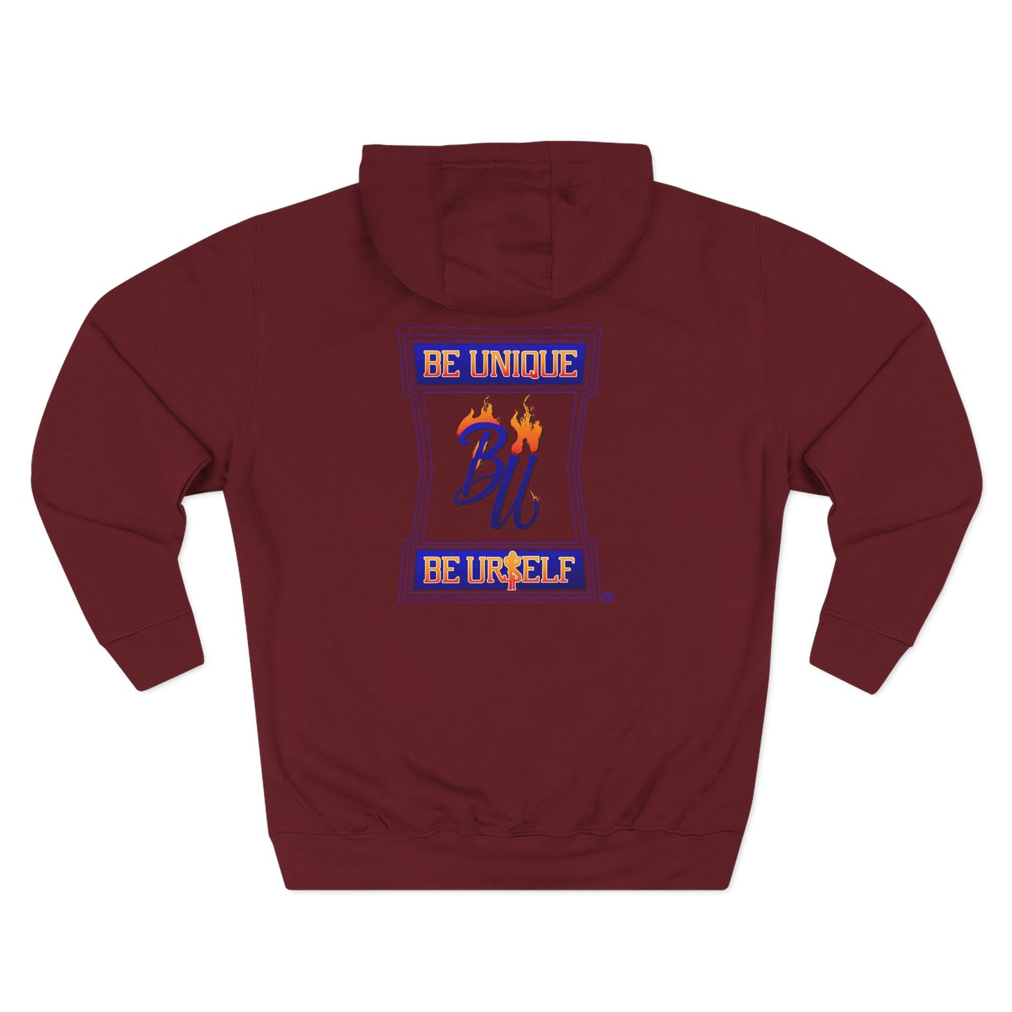 Unique Three-Panel Fleece Hoodie for Trendsetters, Cozy Smart Casual Wear, Gift for Birthdays, Celebrations, Everyday Style