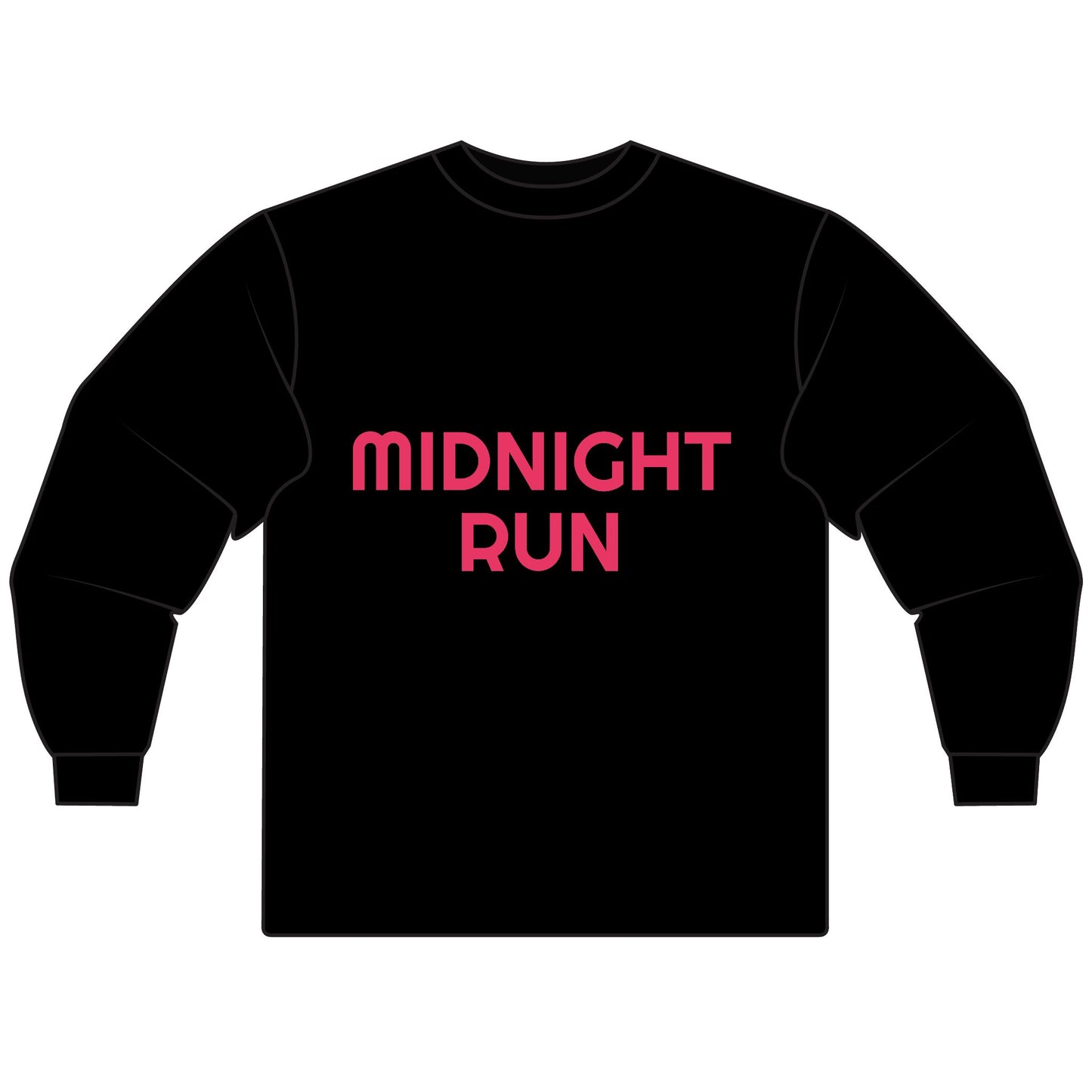 Midnight Run Unisex Long Sleeve T-Shirt, Casual Wear, Gift for Runners, Unique Style, Everyday Comfort, Inspirational Tee