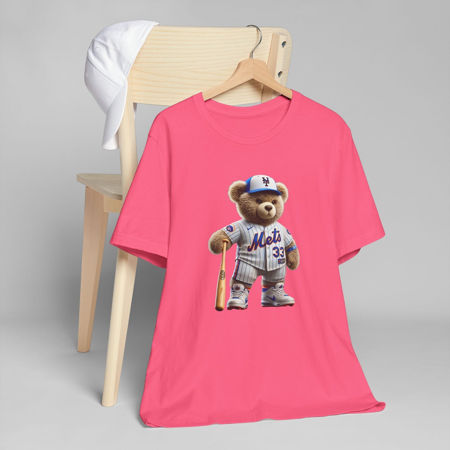 Sporty Bear Graphic Tee - Unisex Jersey T-Shirt, Cute Animal Shirt, Fun Baseball Apparel, Gift for Sports Fans, Casual Wear