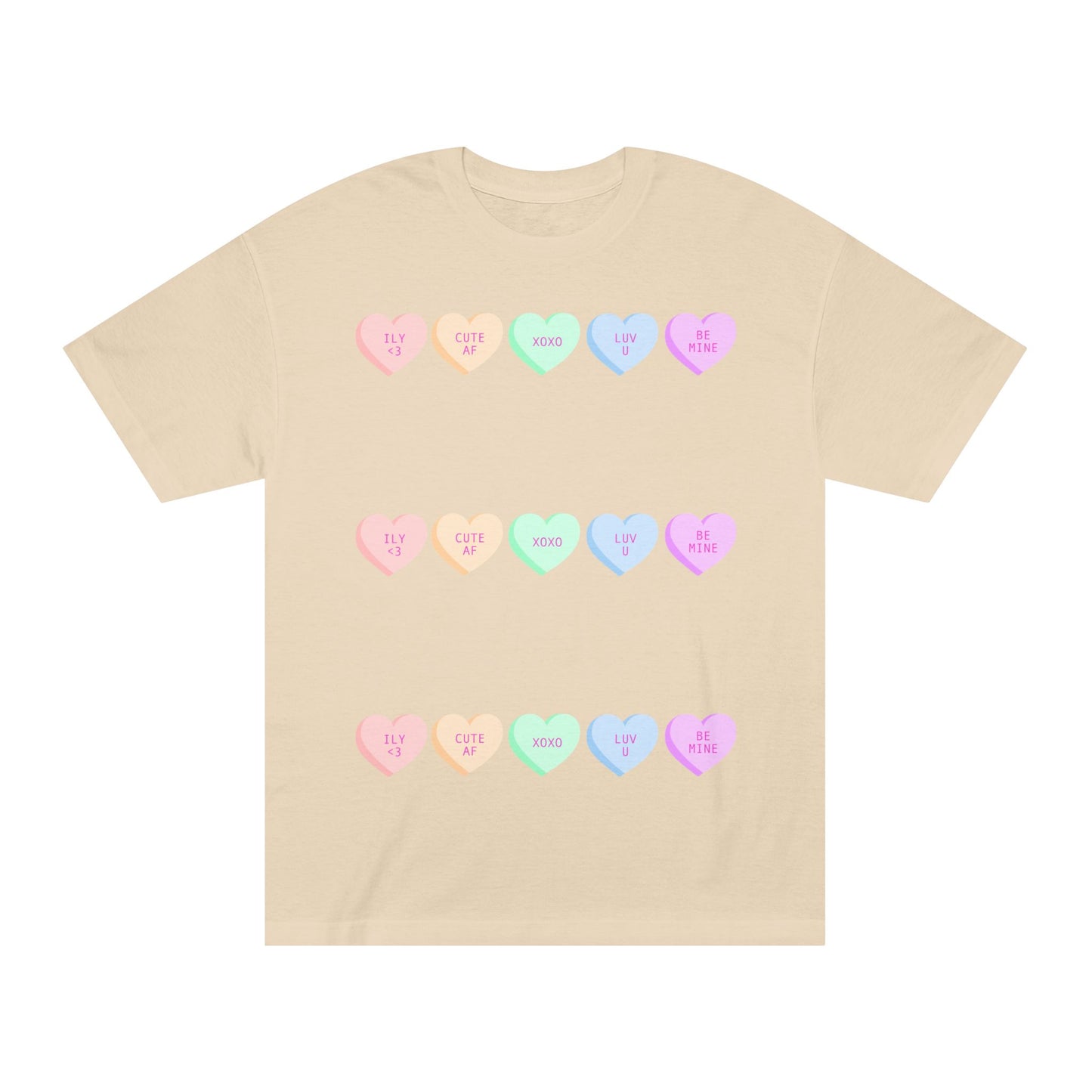 Unisex Classic Tee - Heart and Motivational Design, Casual Wear, Gift for Friends, Summer Outfit, Comfortable T-Shirt