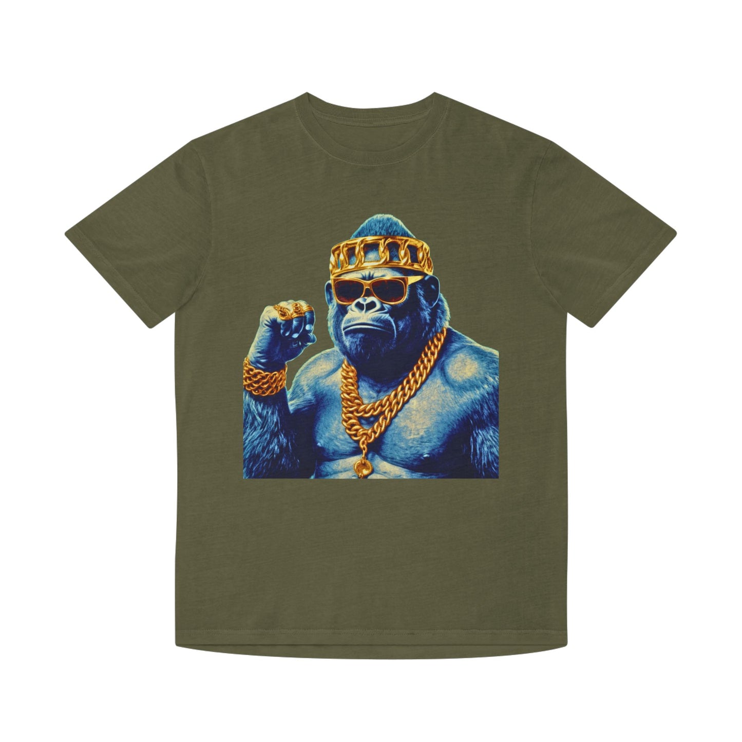 Cool Gorilla Graphic Tee, Casual Faded Shirt, Unisex Streetwear, Gift for Animal Lovers, Trendy Vintage Style