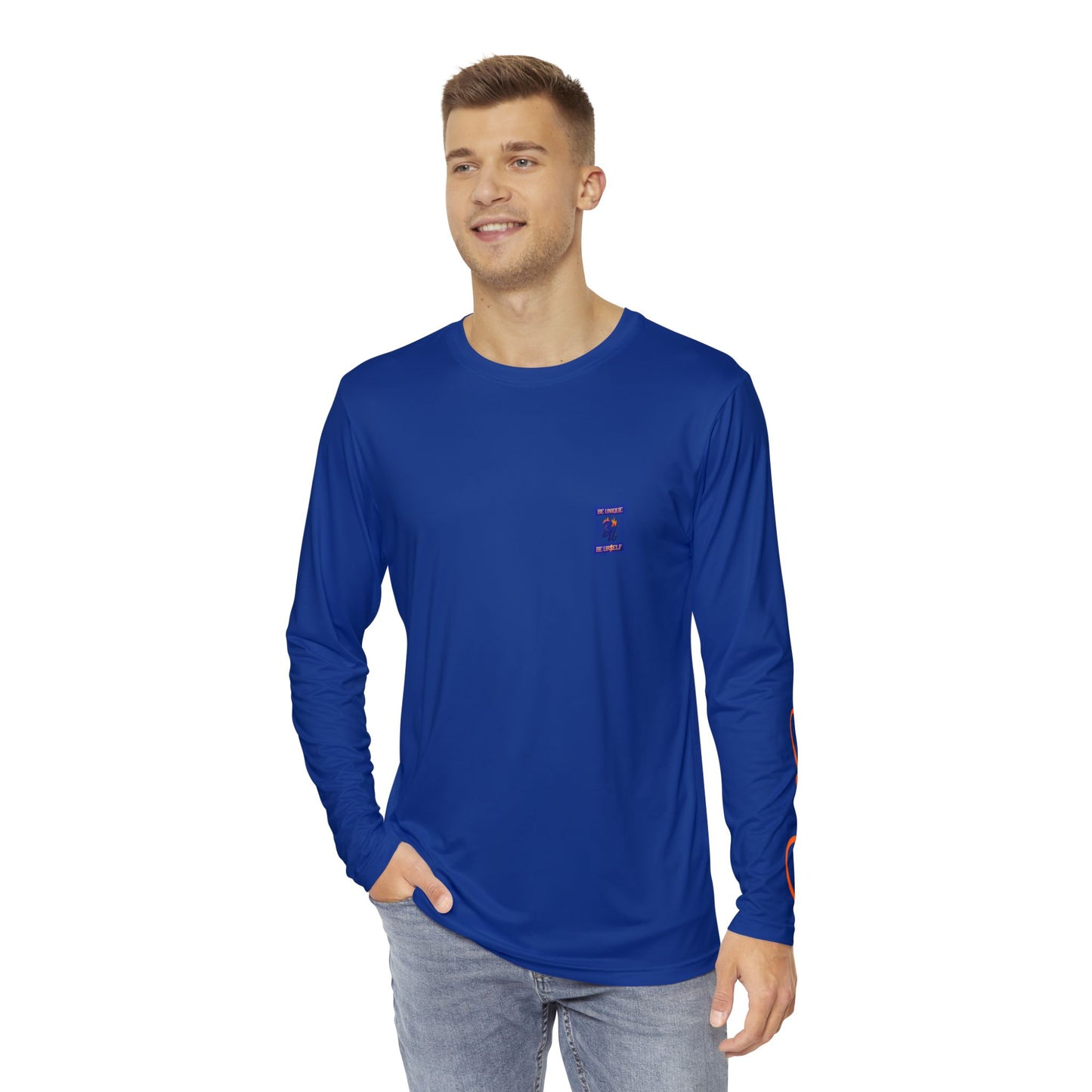 Sporty Men's Long Sleeve Shirt, Funny Tee for Baseball Fans, Gift for Father's Day, Casual Wear, Birthday Present
