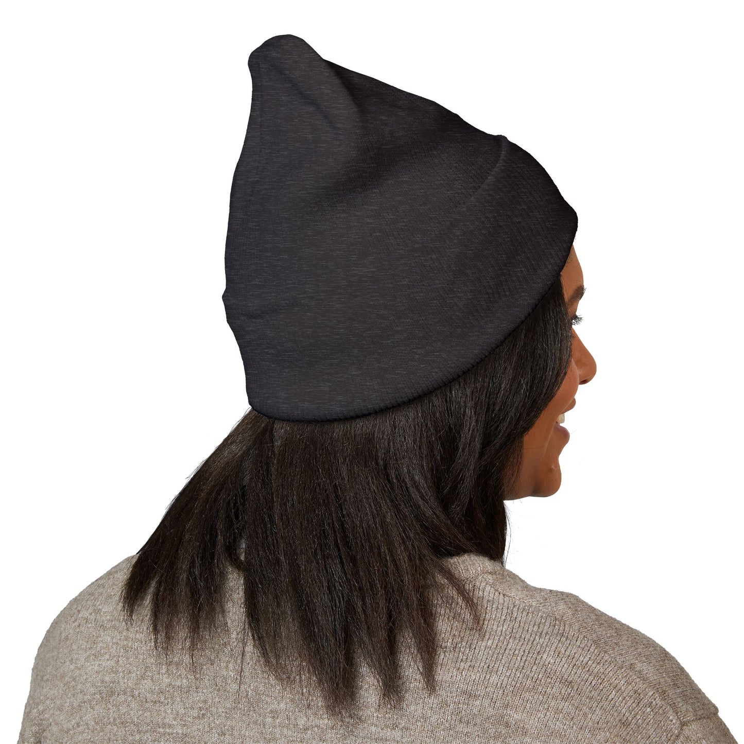 Classic Cuffed Beanie with Bold Embroidery, Cozy Winter Hat, Stylish Knit Cap, Perfect Gift for Her, Unisex Beanie
