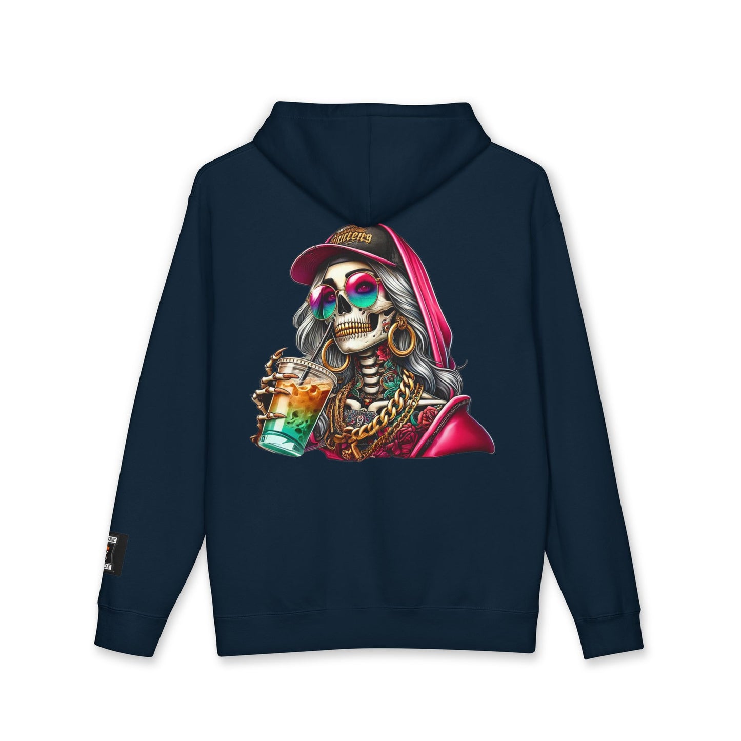 Chic Skull Hoodie - Unisex Heavyweight Sweatshirt, Graphic Hoodie, Trendy Apparel, Unique Gift, Halloween, Everyday Wear