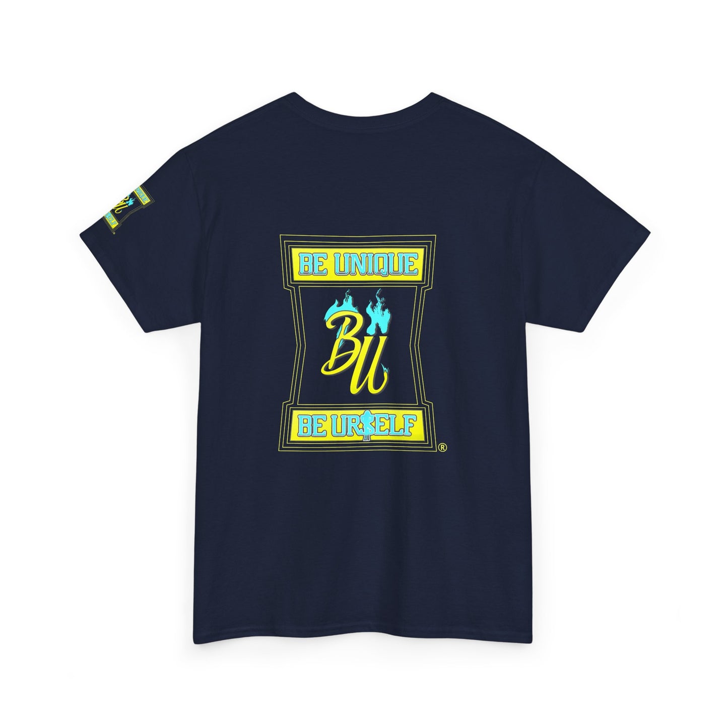 Be Unique Be Yourself Graphic Tee — Inspirational Palm Design