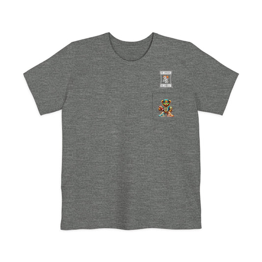 Trendy Hip-Hop Bear Pocket T-Shirt | Unisex Streetwear Tee | Cool Graphic Tee for Sports Lovers | Gift for Teens & Athletes