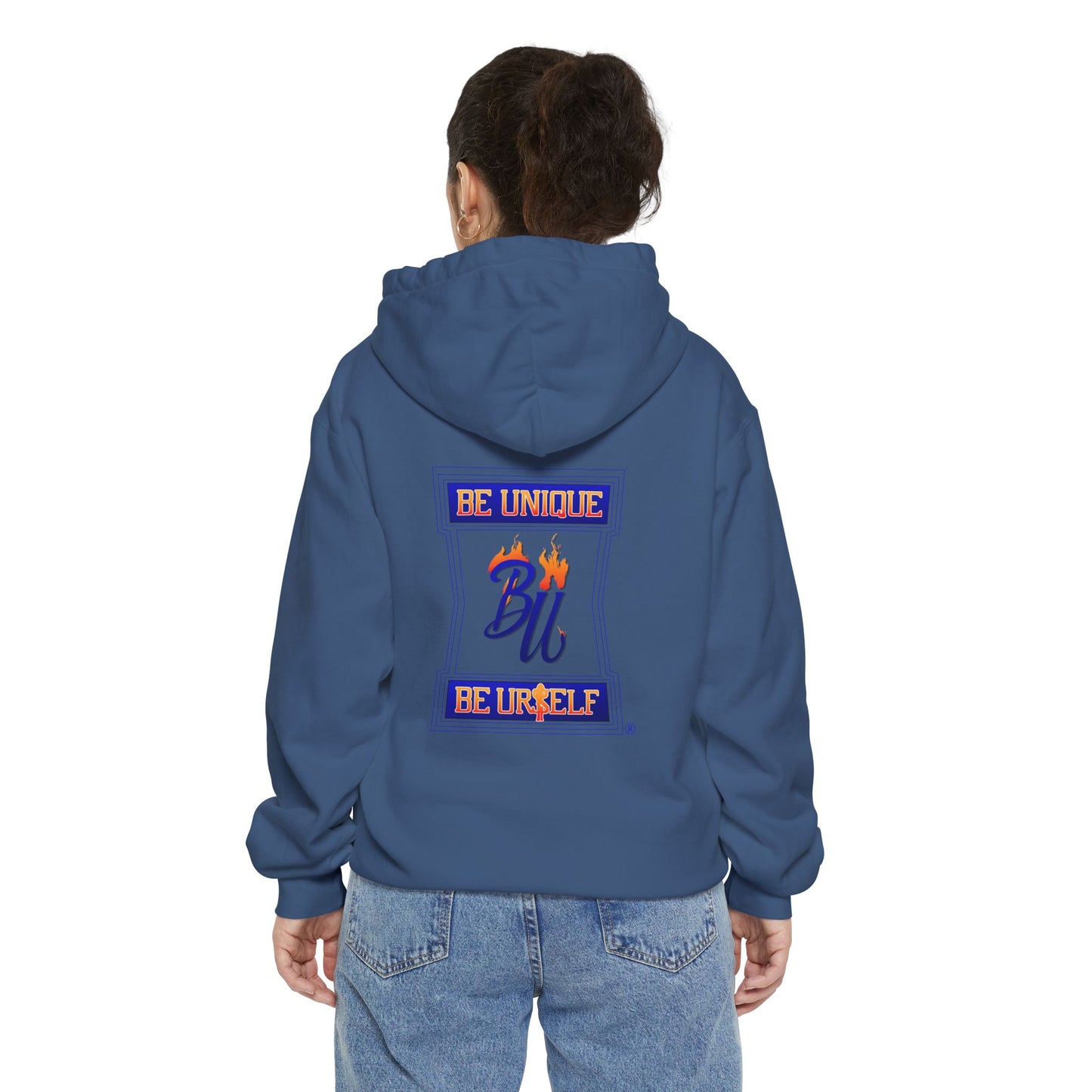 Urban Streetwear Hoodie - Be Unique, Be Yourself, Cozy Sweatshirt, Gift for Trendsetters, Casual Layering, Hip Hop Essential