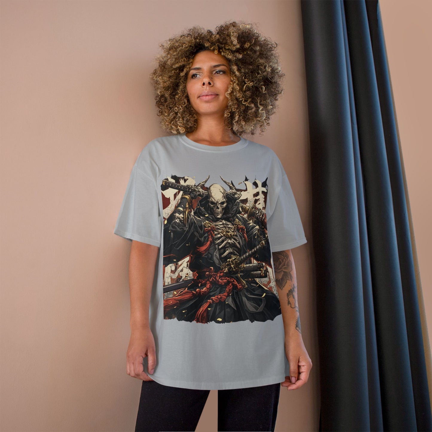 Samurai Skeleton Warrior T-Shirt – Dark Japanese Myth Art Tee