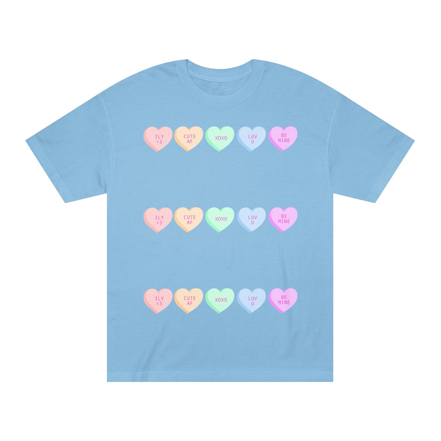 Unisex Classic Tee - Heart and Motivational Design, Casual Wear, Gift for Friends, Summer Outfit, Comfortable T-Shirt