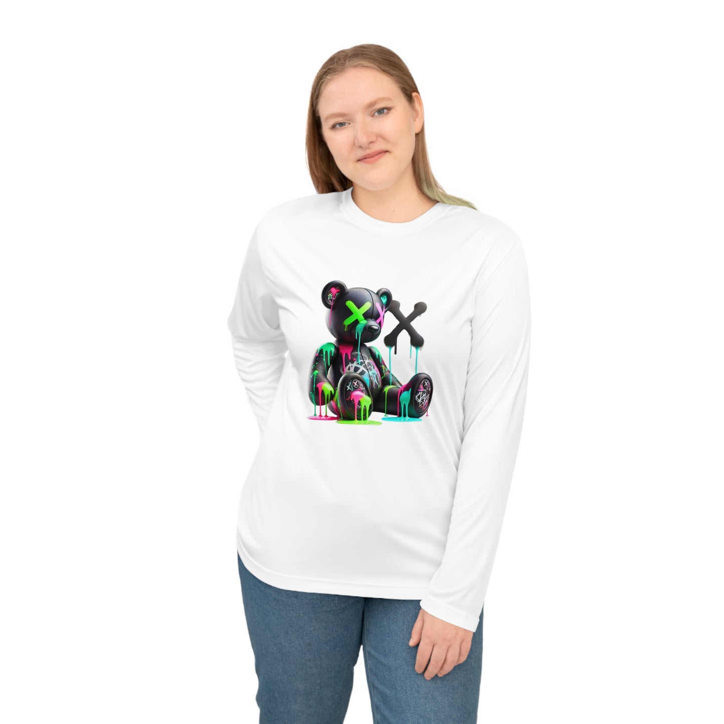 Neon Bear Long Sleeve Performance Shirt, Graphic Tee for Casual Wear, Gift for Art Lovers, Perfect for Festivals, Cosplay, and [...]