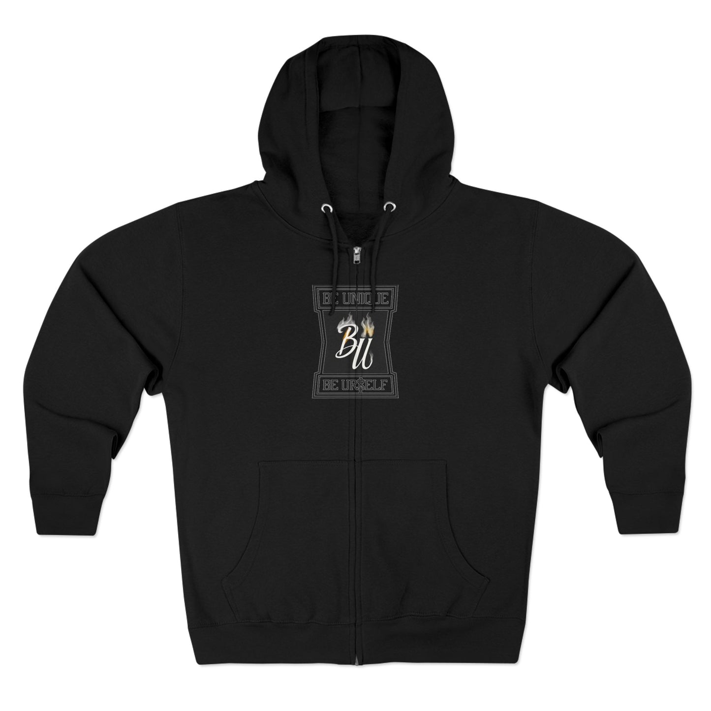 Inspirational Unisex Zip Hoodie - ‘Be Bold, Be Yourself’ - Trendy Graphic Hoodie, Cozy Casual Wear, Unique Gift for Her, Fashion Statement