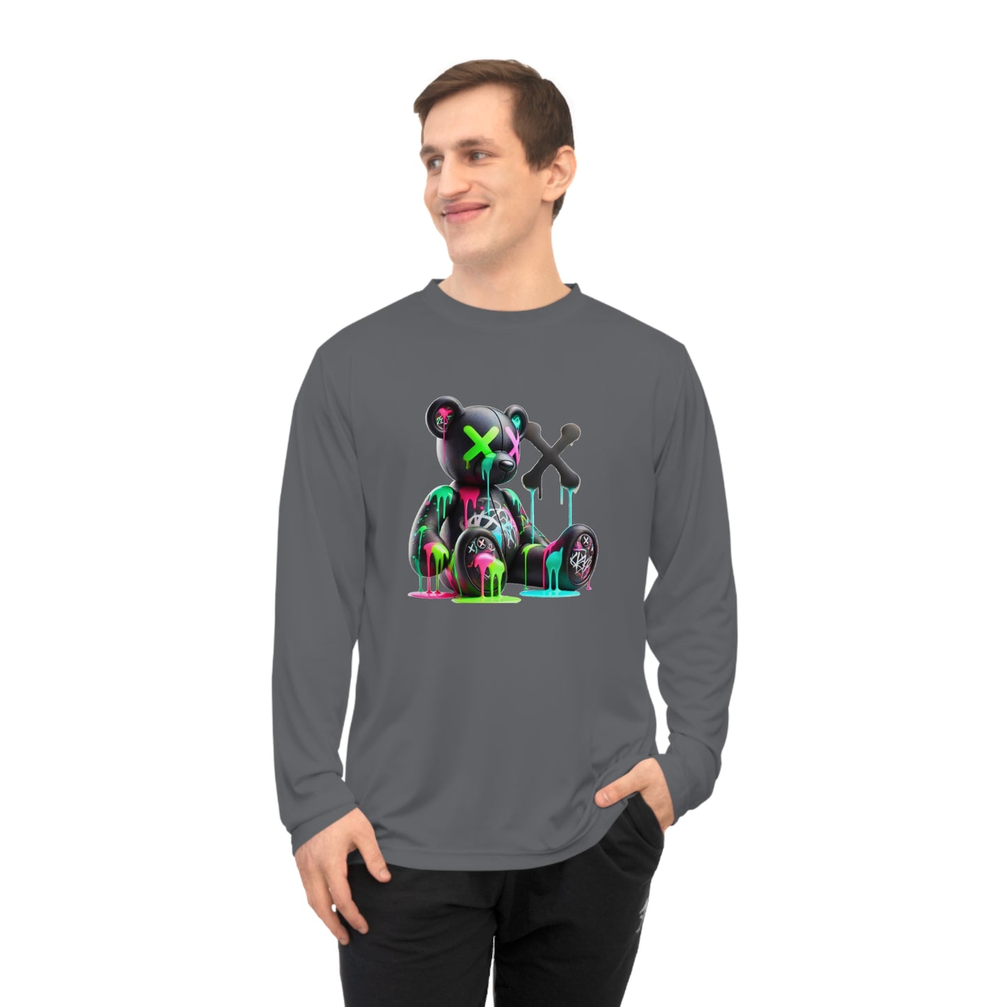 Neon Bear Long Sleeve Performance Shirt, Graphic Tee for Casual Wear, Gift for Art Lovers, Perfect for Festivals, Cosplay, and [...]
