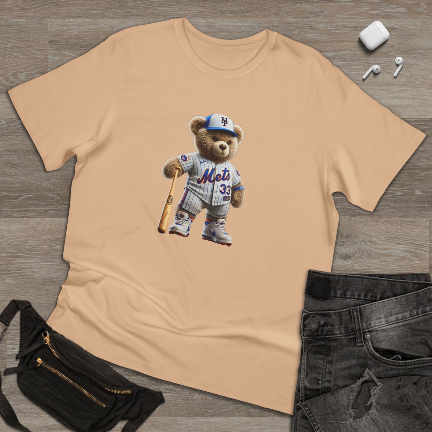 Unisex Bear Baseball T-Shirt, Cute Animal Tee, Gift for Sports Fans, Casual Wear, Soft Cotton Top