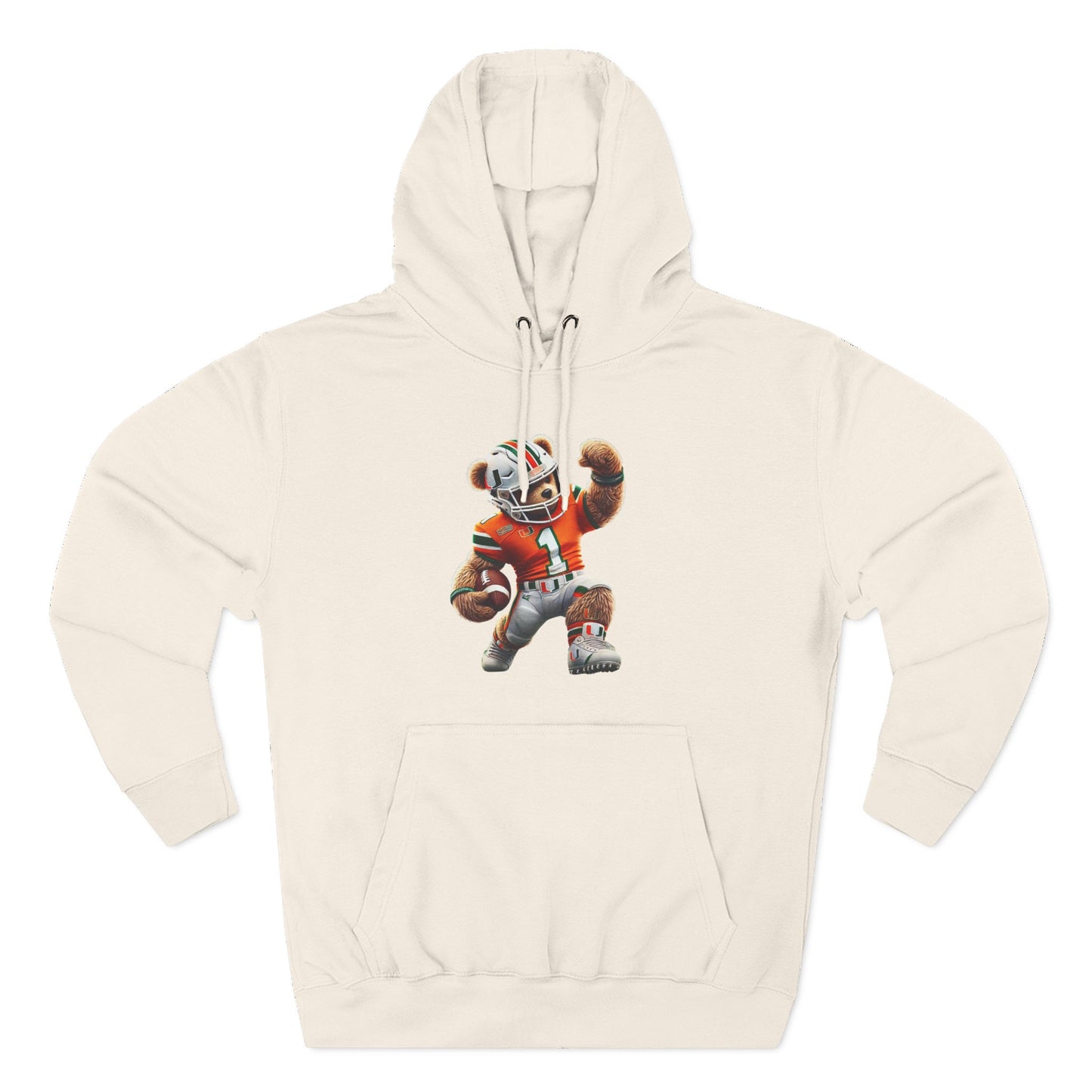 Sporty Three-Panel Fleece Hoodie, Unique Hooded Sweatshirt, Casual Fall Wear, Gift for Sports Fans, Comfortable Activewear