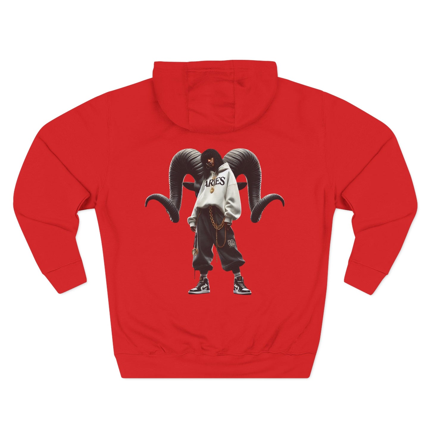 Three-Panel Fleece Hoodie
