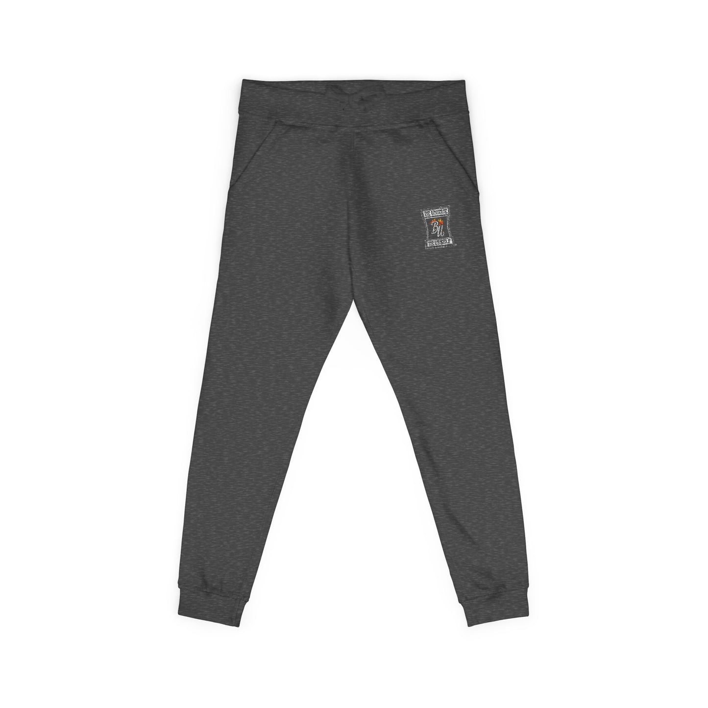 Embroidered Coral Sweatpants – Cozy Fleece Joggers with Script Accent