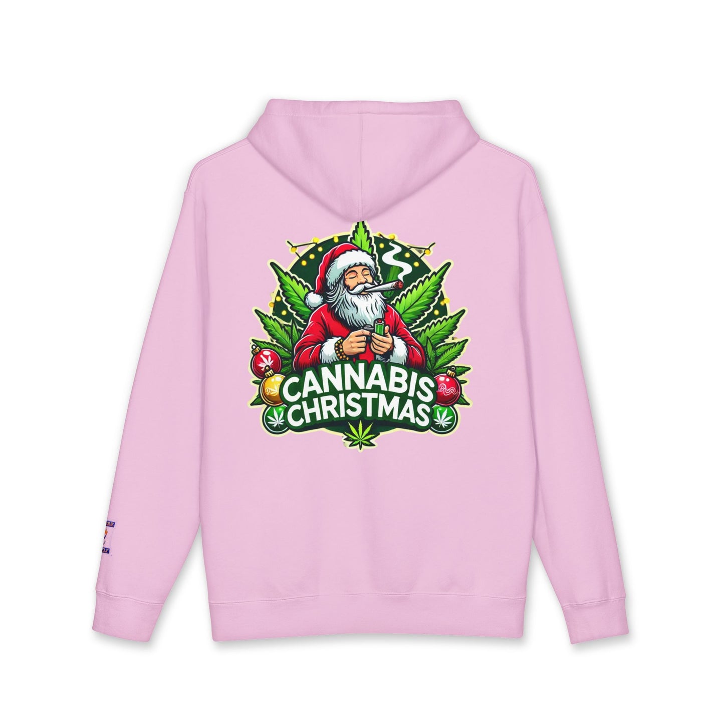 Cannabis Christmas Hoodie, Fun Holiday Apparel, Unisex Sweatshirt, Unique Gift for Cannabis Lovers, Festive Streetwear