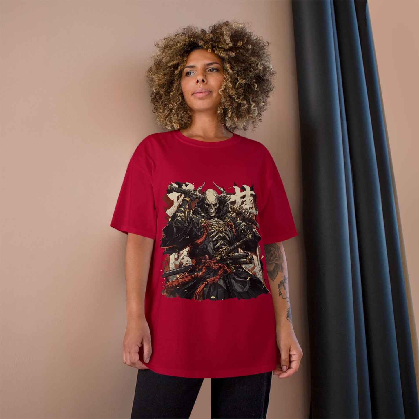 Samurai Warrior Champion T-Shirt, Anime T-Shirt, Gift for Him, Streetwear, Graphic Tee