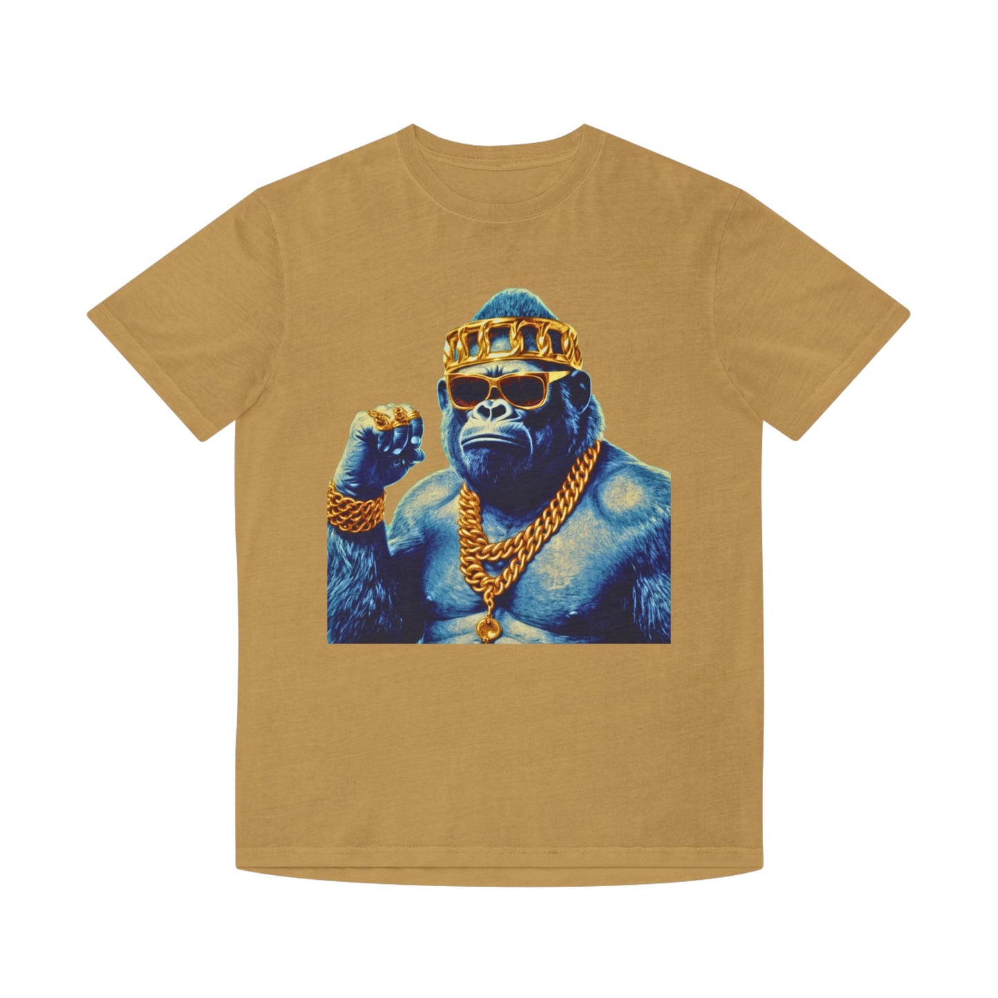 Cool Gorilla Graphic Tee, Casual Faded Shirt, Unisex Streetwear, Gift for Animal Lovers, Trendy Vintage Style