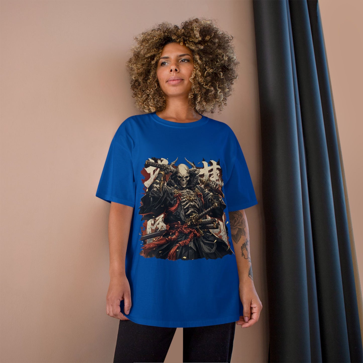Samurai Warrior Champion T-Shirt, Anime T-Shirt, Gift for Him, Streetwear, Graphic Tee