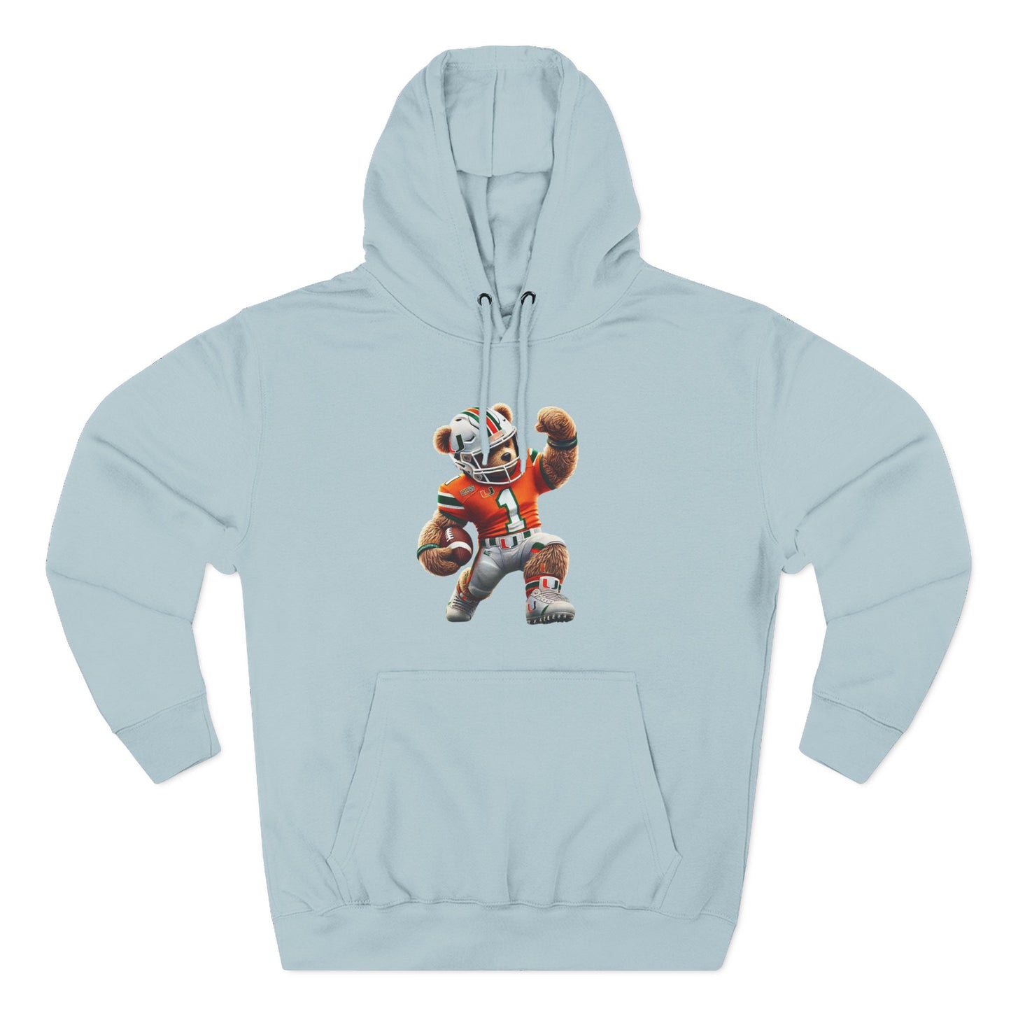 Sporty Three-Panel Fleece Hoodie, Unique Hooded Sweatshirt, Casual Fall Wear, Gift for Sports Fans, Comfortable Activewear