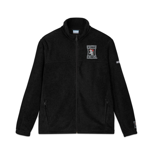 Embroidered Fleece Jacket — 'Be Unique Be Yourself' Chest & Back Design