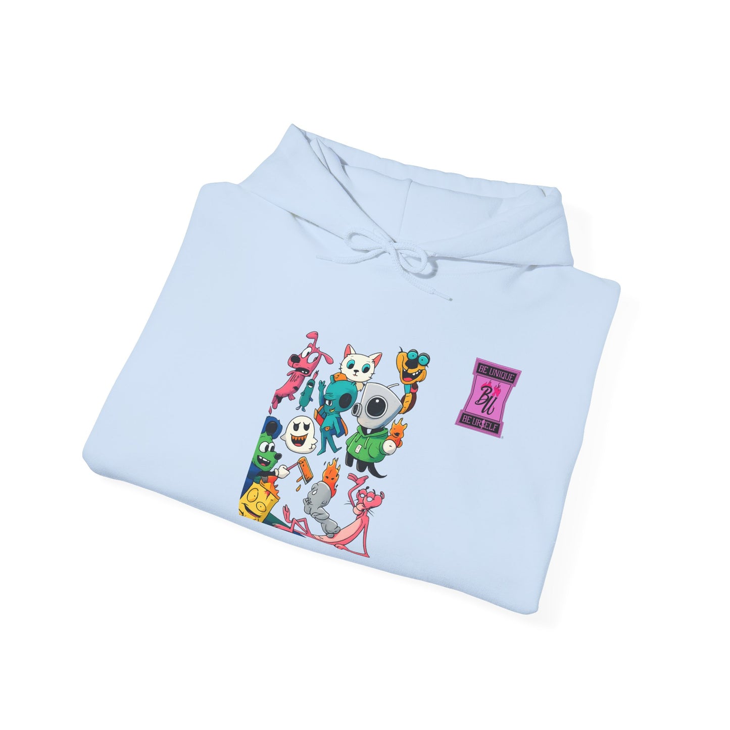 Hoodie — Cute Kawaii Character Collage Pullover